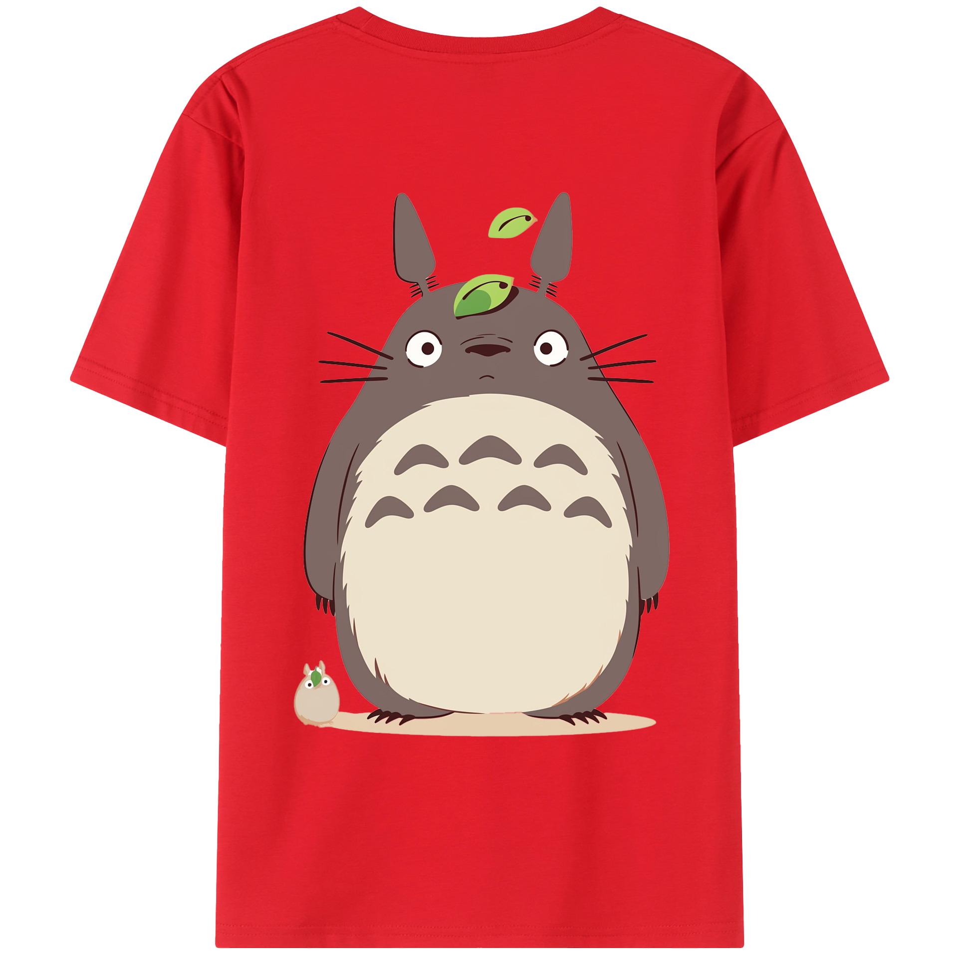 （画像用） となりのトトロ 草壁メイ 草壁サツキ My Neighbor Totoro Satsuki Kusakabe Mei Kusakabe 綿100％ メンズ半袖Tシャツ（バックプリント） 通気性
