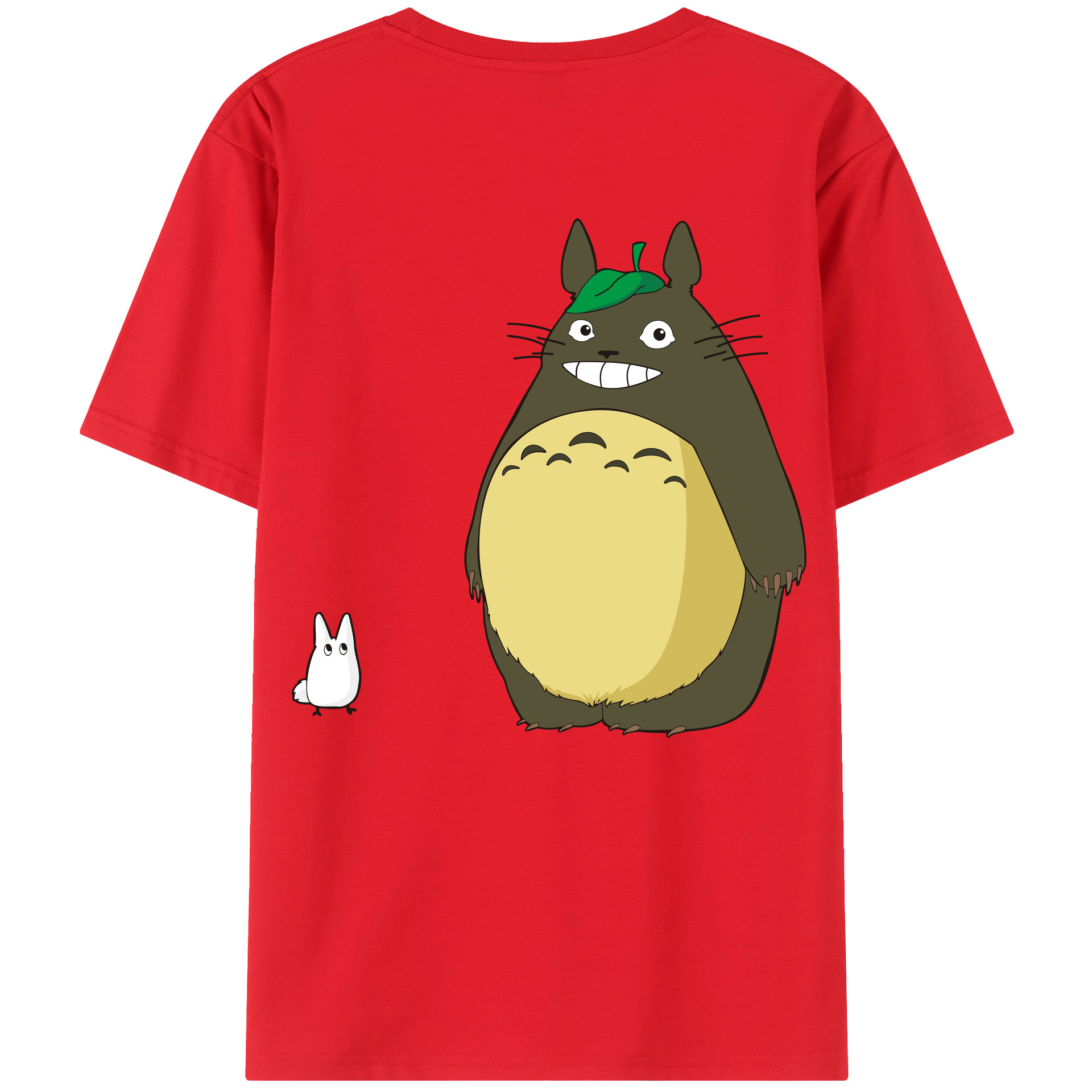 （画像用） となりのトトロ 草壁メイ 草壁サツキ My Neighbor Totoro Satsuki Kusakabe Mei Kusakabe 綿100％ メンズ半袖Tシャツ（バックプリント） 通気性