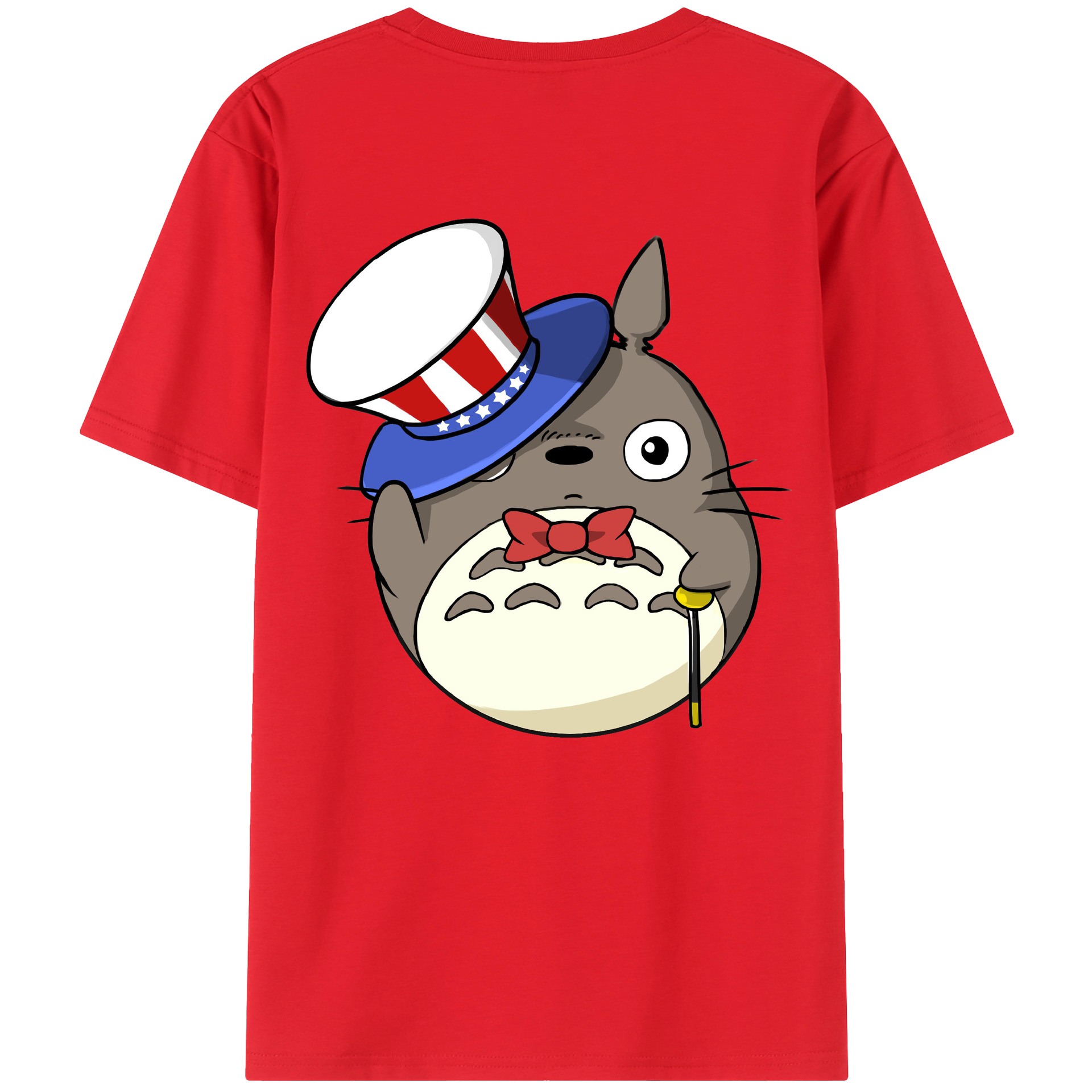（画像用） となりのトトロ 草壁メイ 草壁サツキ My Neighbor Totoro Satsuki Kusakabe Mei Kusakabe 綿100％ メンズ半袖Tシャツ（バックプリント） 通気性