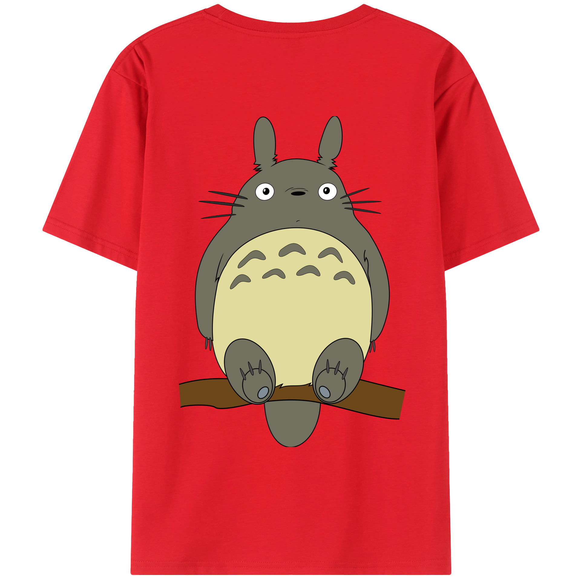 （画像用） となりのトトロ 草壁メイ 草壁サツキ My Neighbor Totoro Satsuki Kusakabe Mei Kusakabe 綿100％ メンズ半袖Tシャツ（バックプリント） 通気性