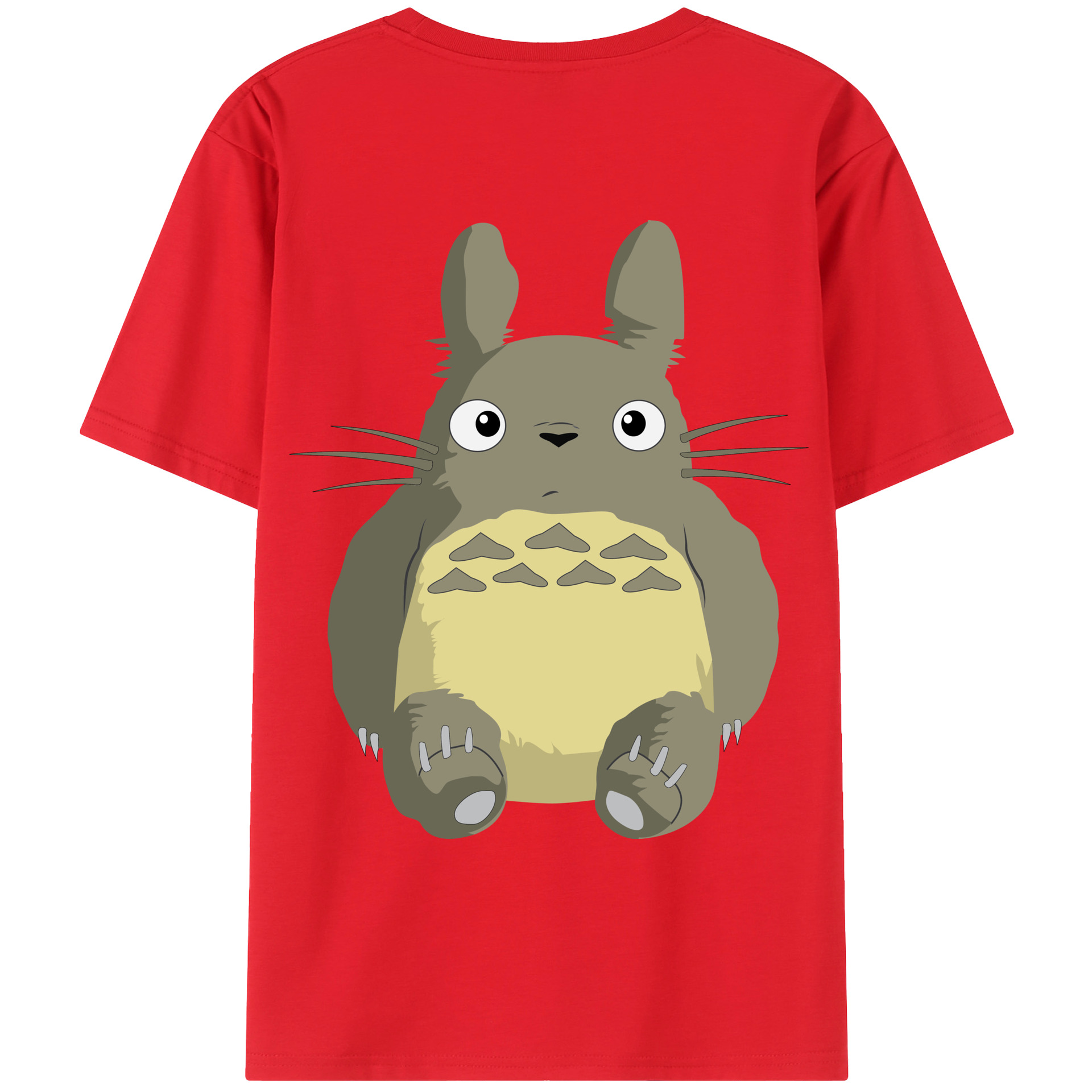 （画像用） となりのトトロ 草壁メイ 草壁サツキ My Neighbor Totoro Satsuki Kusakabe Mei Kusakabe 綿100％ メンズ半袖Tシャツ（バックプリント） 通気性