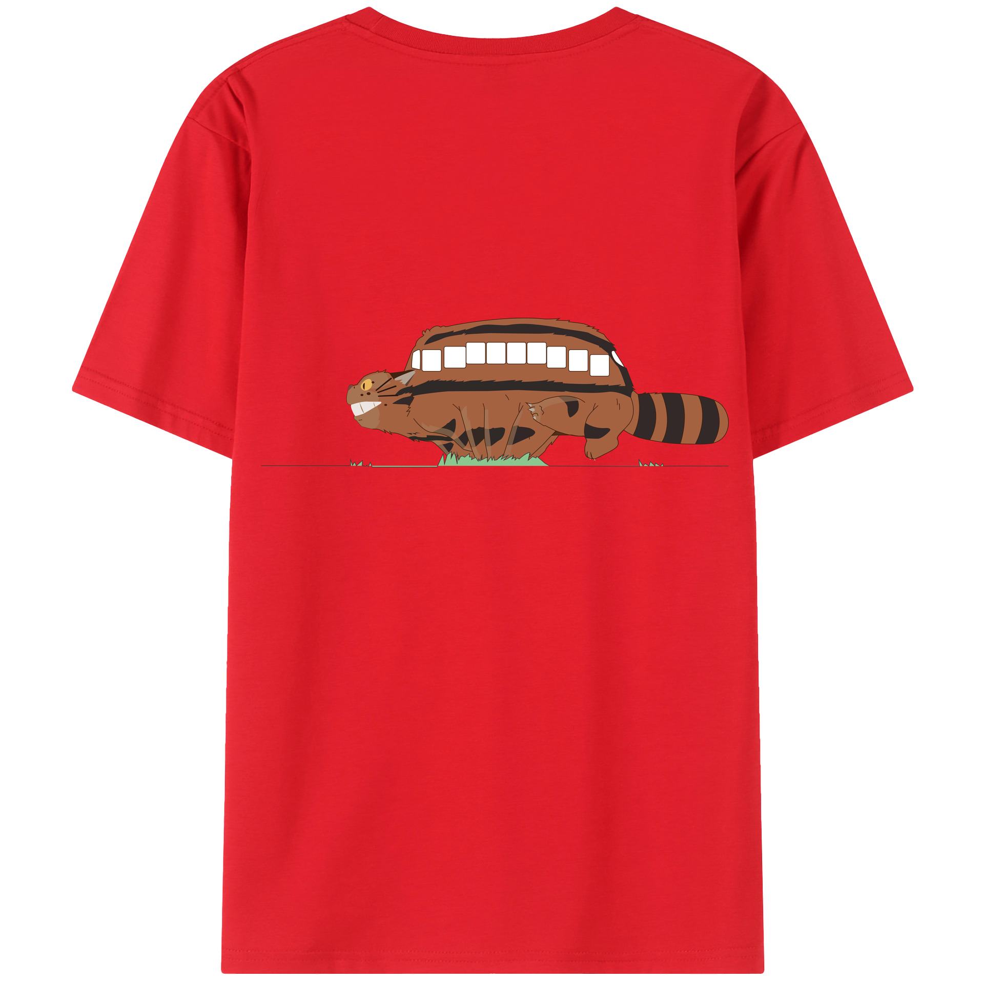 （画像用） となりのトトロ 草壁メイ 草壁サツキ My Neighbor Totoro Satsuki Kusakabe Mei Kusakabe 綿100％ メンズ半袖Tシャツ（バックプリント） 通気性