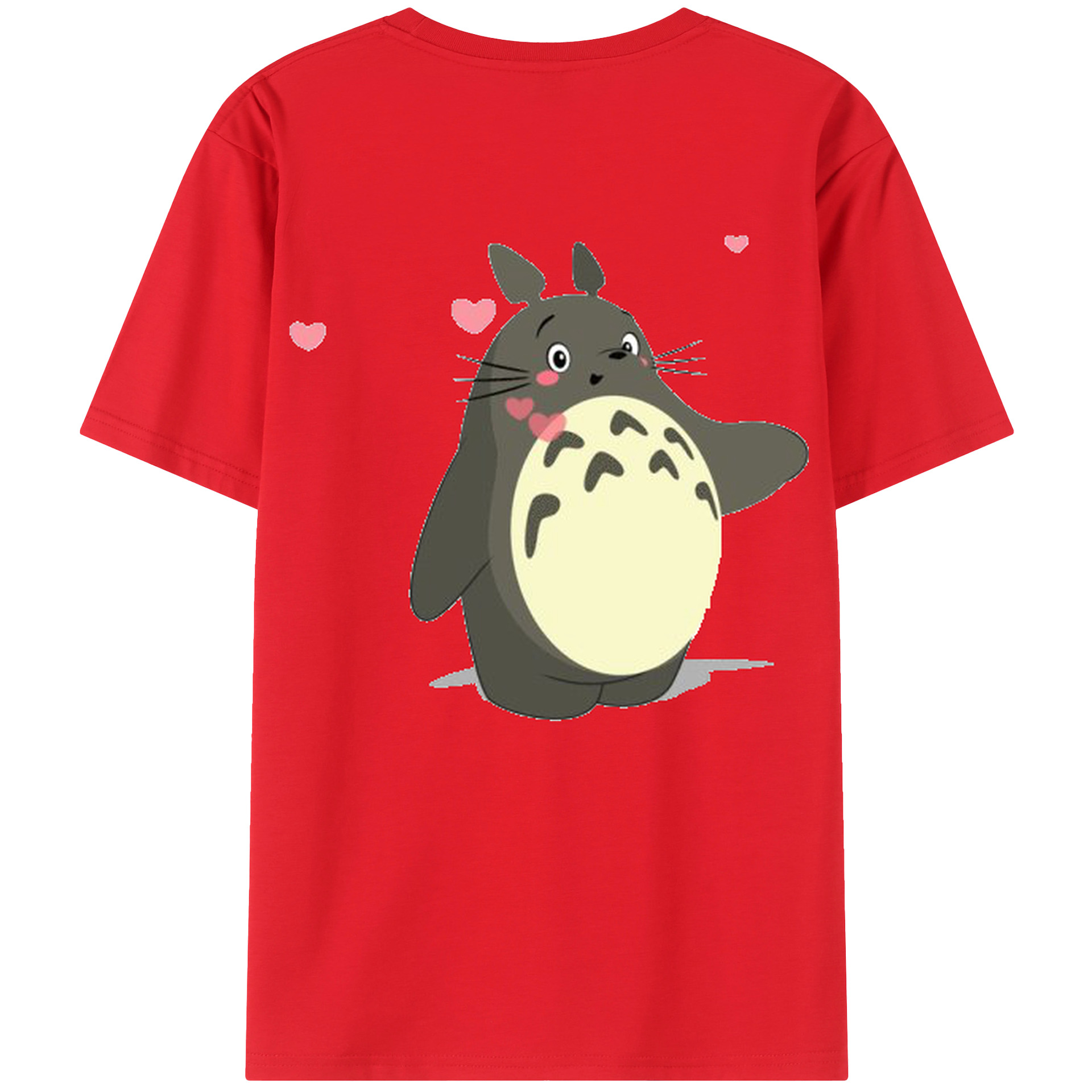 （画像用） となりのトトロ 草壁メイ 草壁サツキ My Neighbor Totoro Satsuki Kusakabe Mei Kusakabe 綿100％ メンズ半袖Tシャツ（バックプリント） 通気性