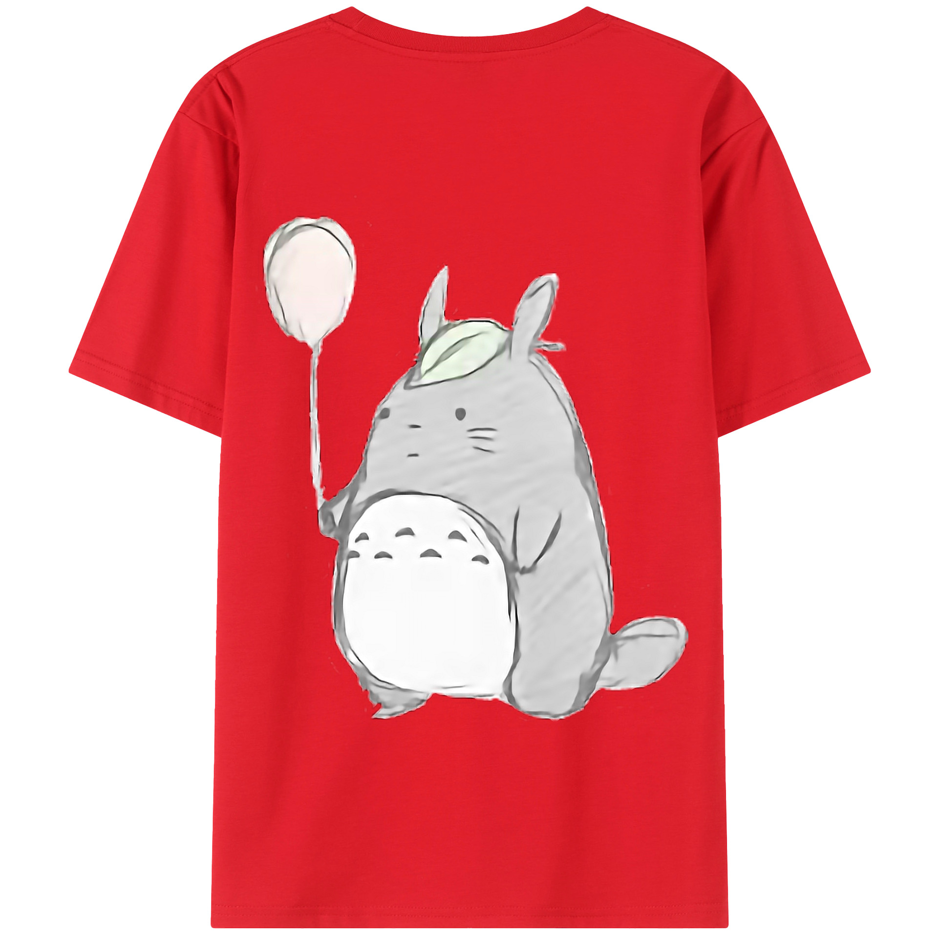 （画像用） となりのトトロ 草壁メイ 草壁サツキ My Neighbor Totoro Satsuki Kusakabe Mei Kusakabe 綿100％ メンズ半袖Tシャツ（バックプリント） 通気性