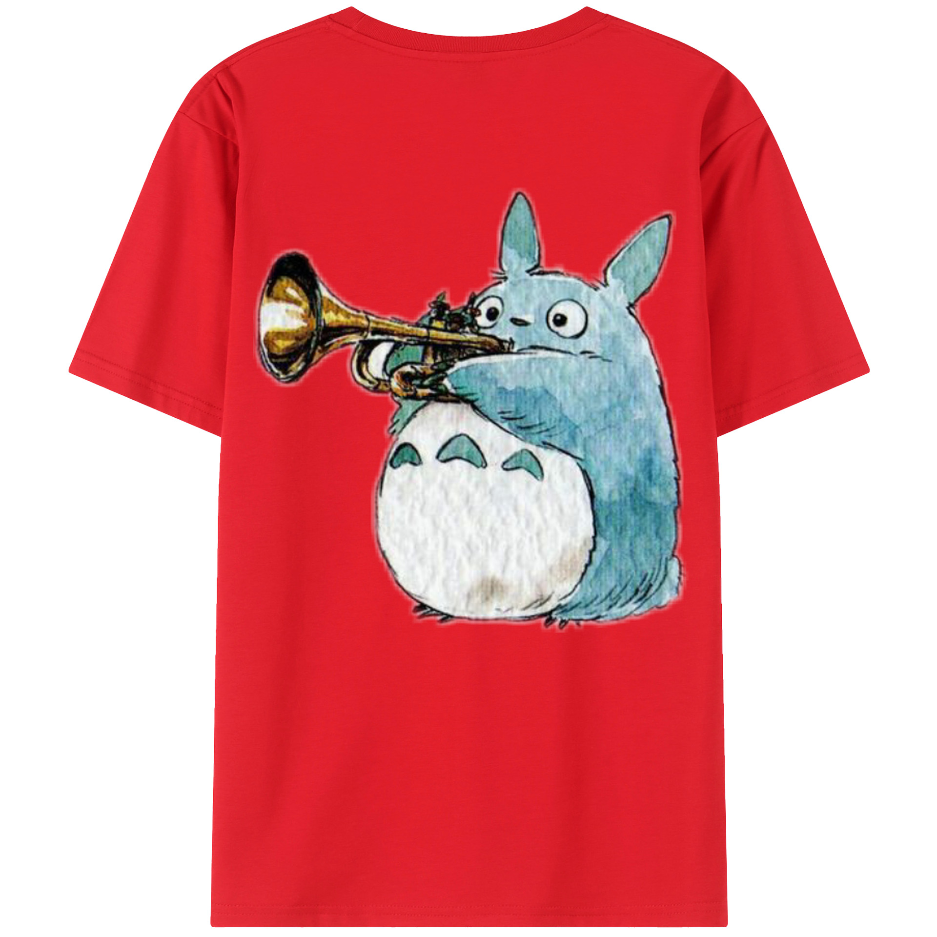 （画像用） となりのトトロ 草壁メイ 草壁サツキ My Neighbor Totoro Satsuki Kusakabe Mei Kusakabe 綿100％ メンズ半袖Tシャツ（バックプリント） 通気性