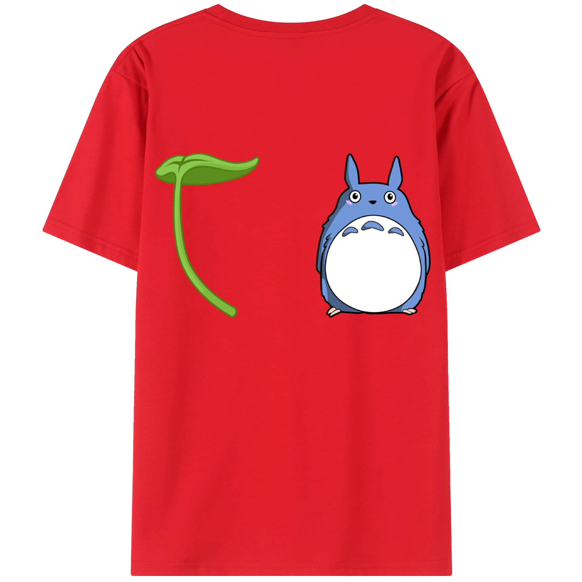 （画像用） となりのトトロ 草壁メイ 草壁サツキ My Neighbor Totoro Satsuki Kusakabe Mei Kusakabe 綿100％ メンズ半袖Tシャツ（バックプリント） 通気性