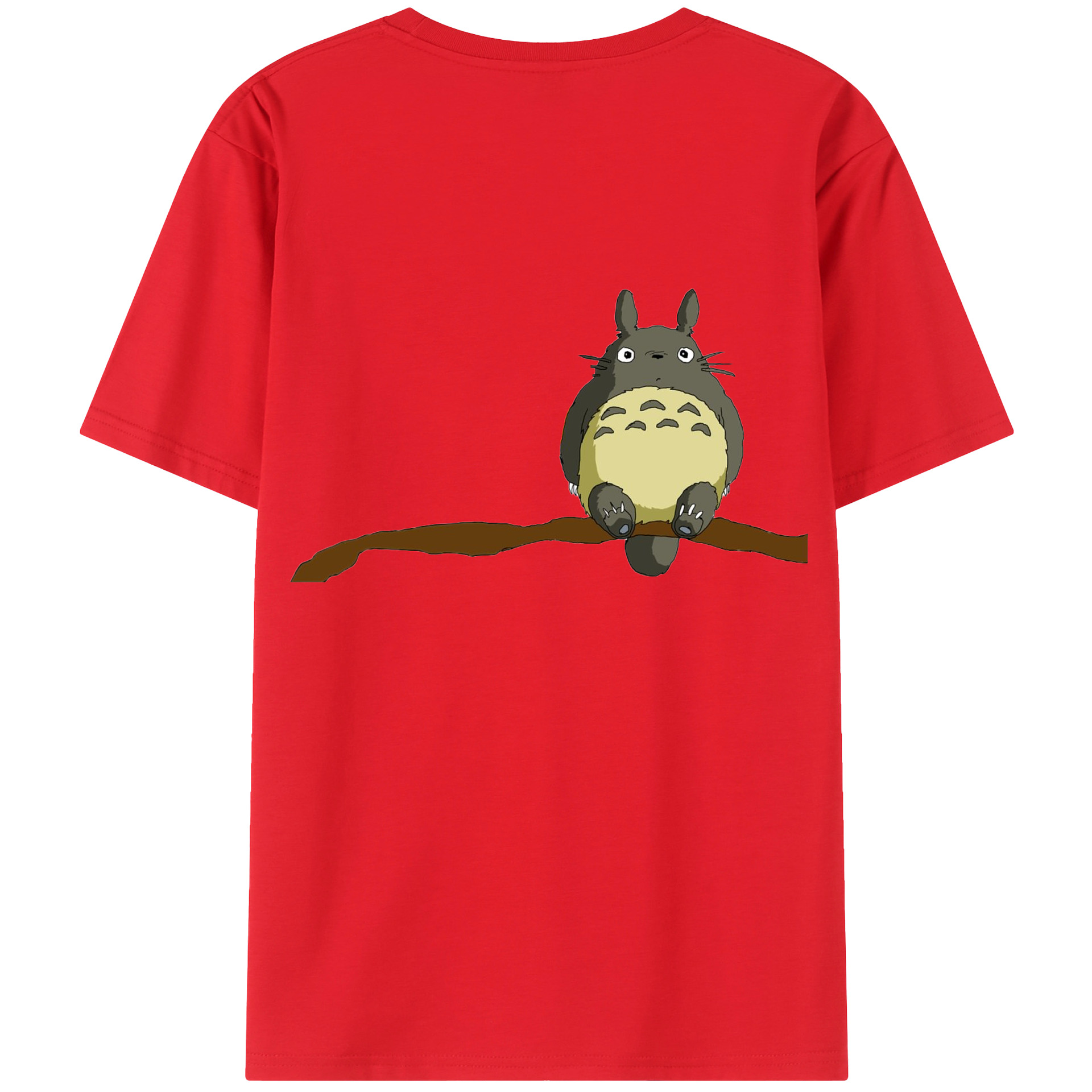 （画像用） となりのトトロ 草壁メイ 草壁サツキ My Neighbor Totoro Satsuki Kusakabe Mei Kusakabe 綿100％ メンズ半袖Tシャツ（バックプリント） 通気性