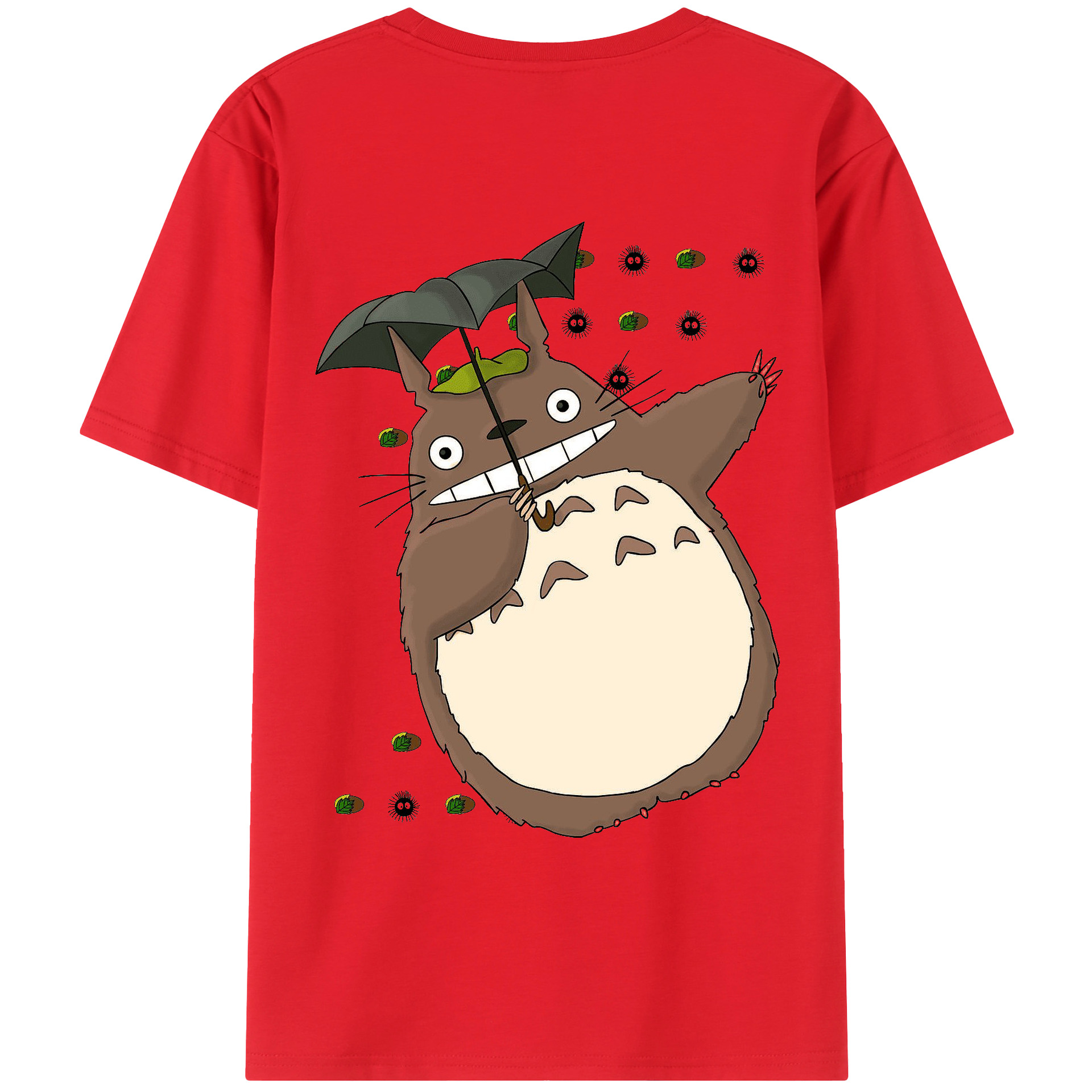 （画像用） となりのトトロ 草壁メイ 草壁サツキ My Neighbor Totoro Satsuki Kusakabe Mei Kusakabe 綿100％ メンズ半袖Tシャツ（バックプリント） 通気性