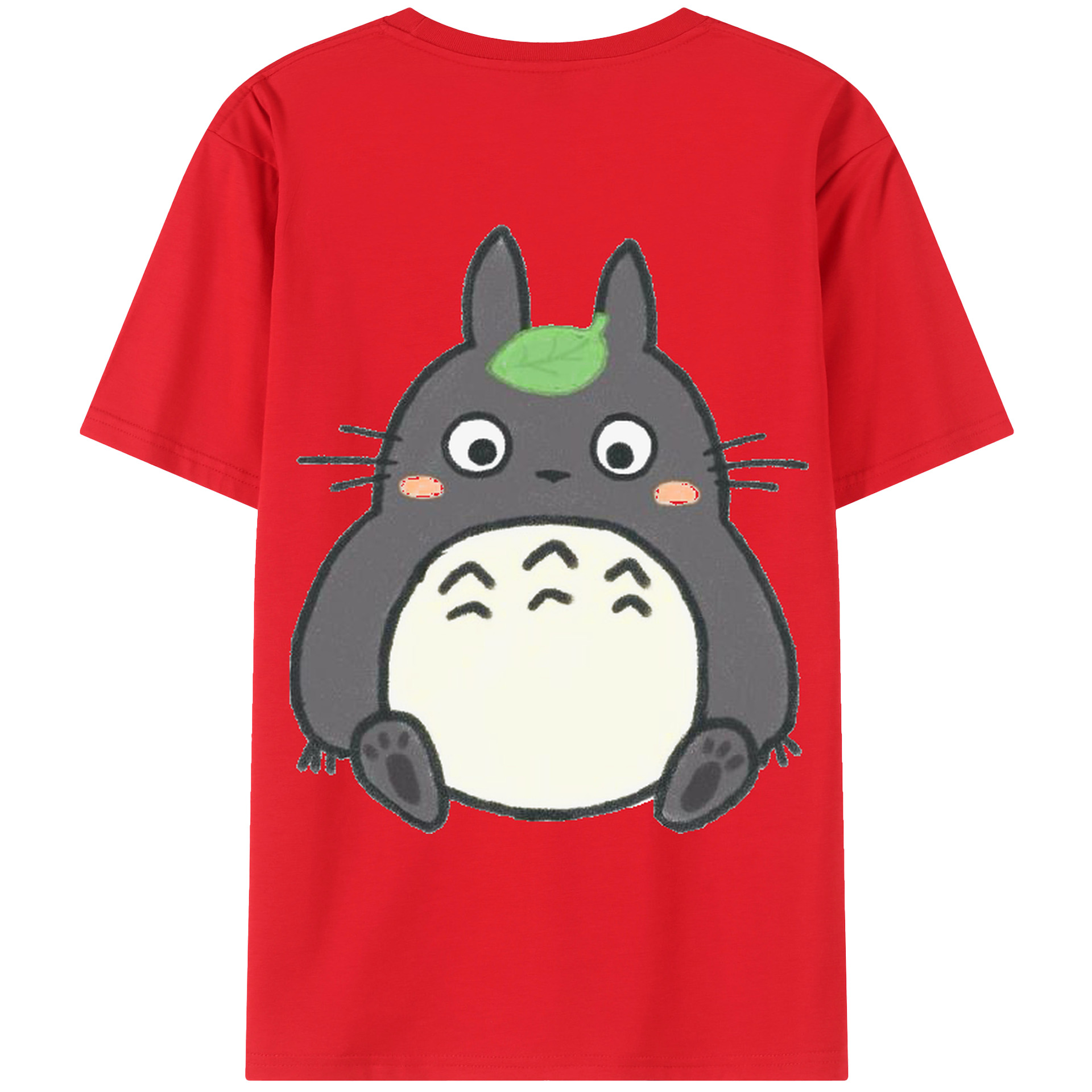 （画像用） となりのトトロ 草壁メイ 草壁サツキ My Neighbor Totoro Satsuki Kusakabe Mei Kusakabe 綿100％ メンズ半袖Tシャツ（バックプリント） 通気性