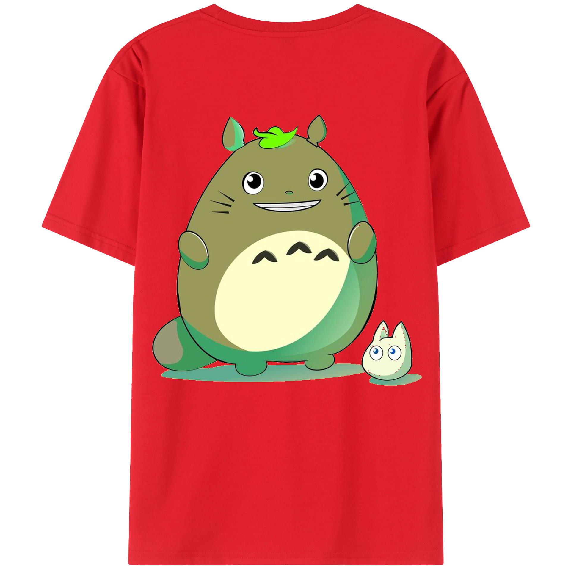 （画像用） となりのトトロ 草壁メイ 草壁サツキ My Neighbor Totoro Satsuki Kusakabe Mei Kusakabe 綿100％ メンズ半袖Tシャツ（バックプリント） 通気性