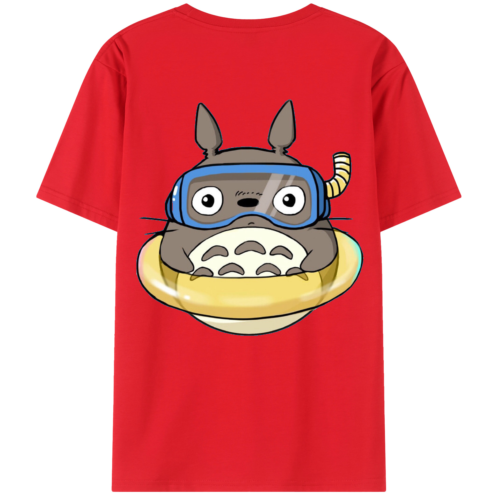 （画像用） となりのトトロ 草壁メイ 草壁サツキ My Neighbor Totoro Satsuki Kusakabe Mei Kusakabe 綿100％ メンズ半袖Tシャツ（バックプリント） 通気性