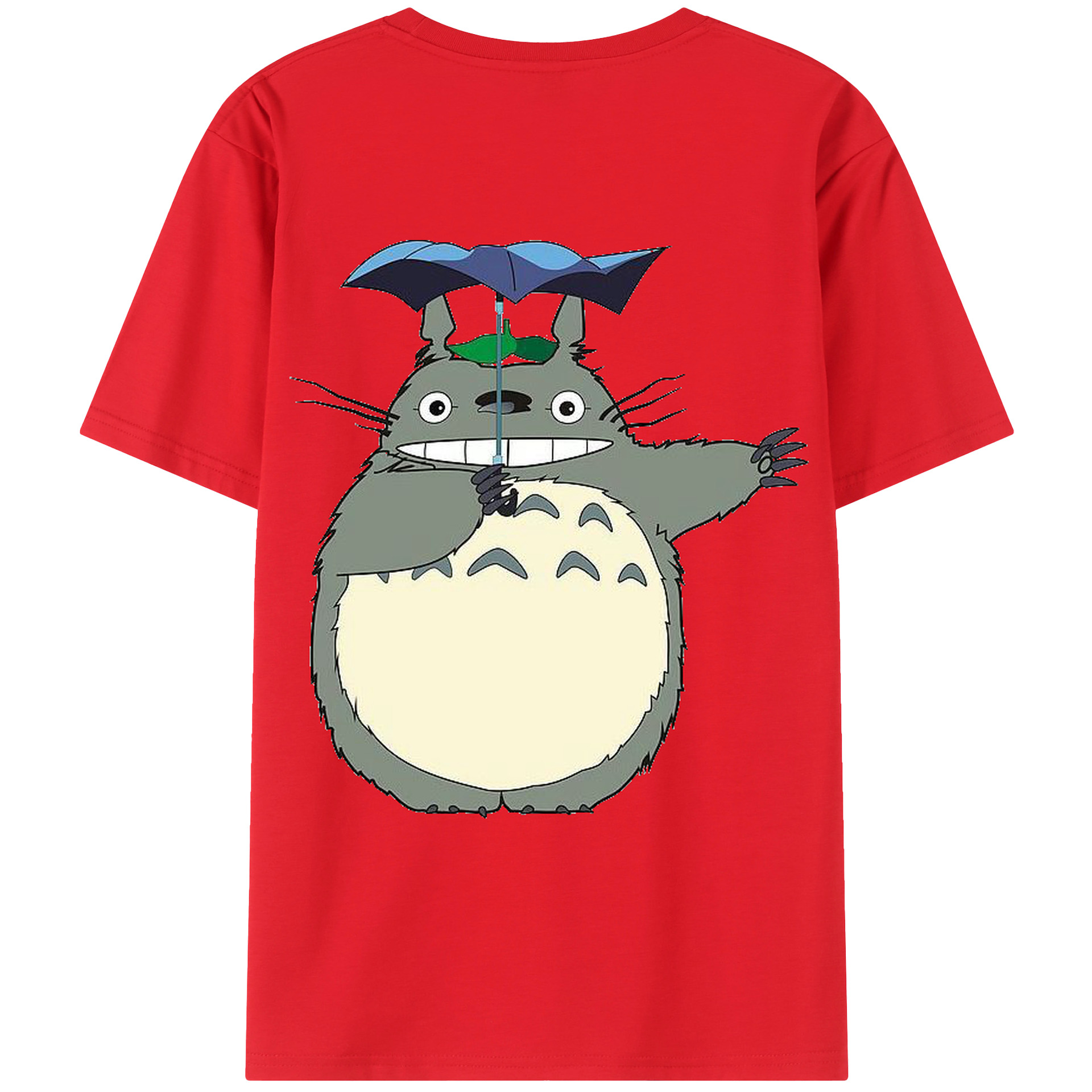 （画像用） となりのトトロ 草壁メイ 草壁サツキ My Neighbor Totoro Satsuki Kusakabe Mei Kusakabe 綿100％ メンズ半袖Tシャツ（バックプリント） 通気性