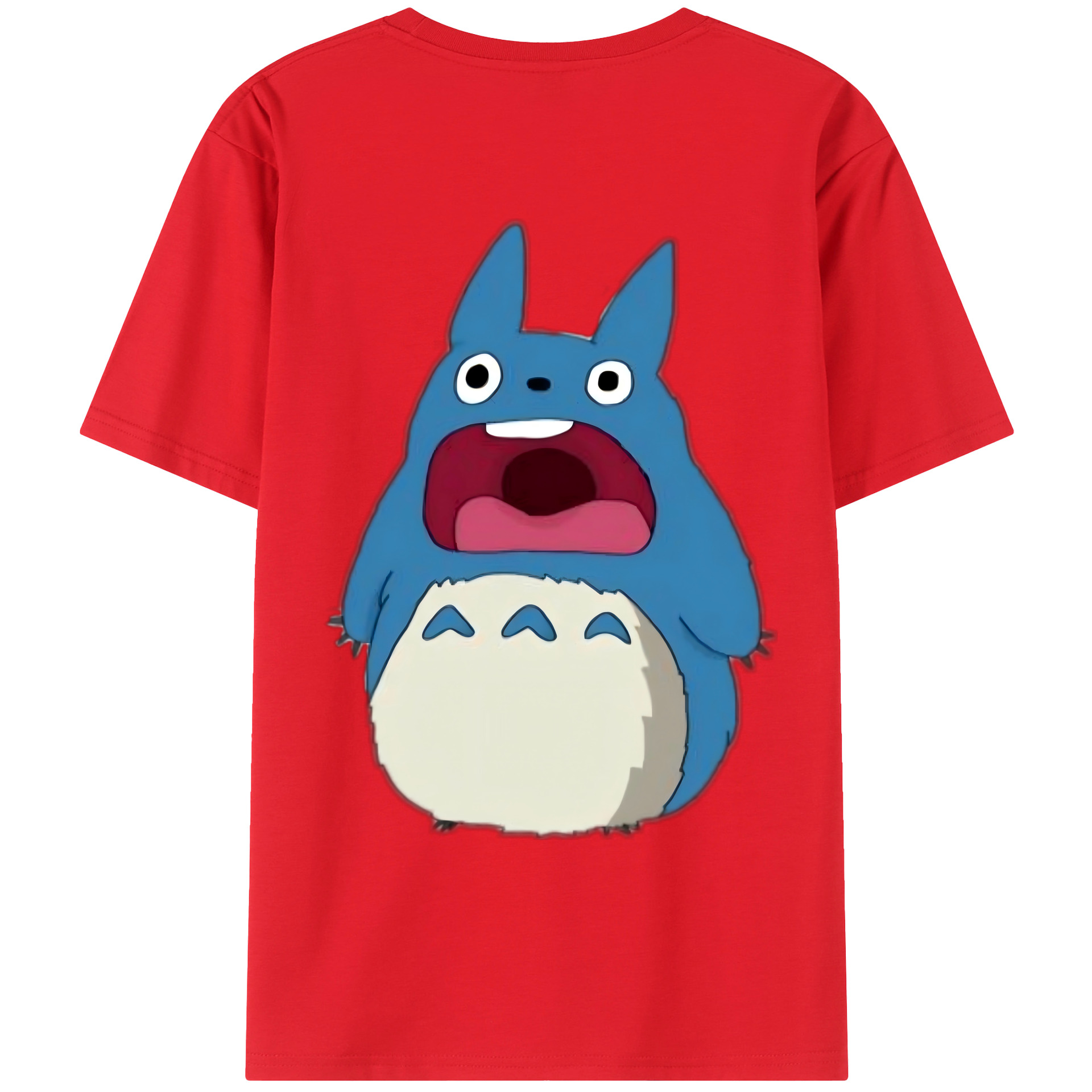 （画像用） となりのトトロ 草壁メイ 草壁サツキ My Neighbor Totoro Satsuki Kusakabe Mei Kusakabe 綿100％ メンズ半袖Tシャツ（バックプリント） 通気性
