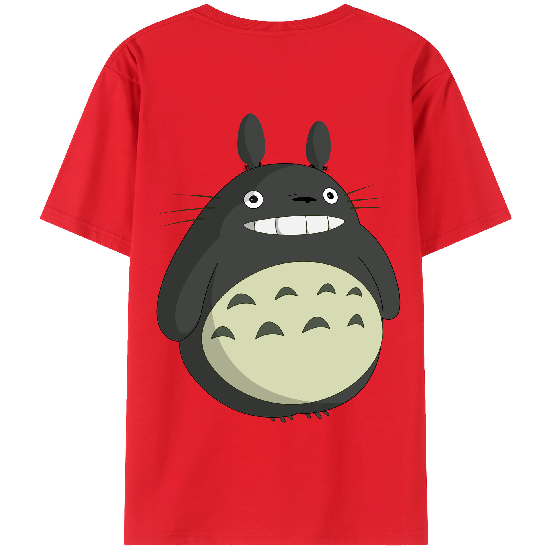 （画像用） となりのトトロ 草壁メイ 草壁サツキ My Neighbor Totoro Satsuki Kusakabe Mei Kusakabe 綿100％ メンズ半袖Tシャツ（バックプリント） 通気性