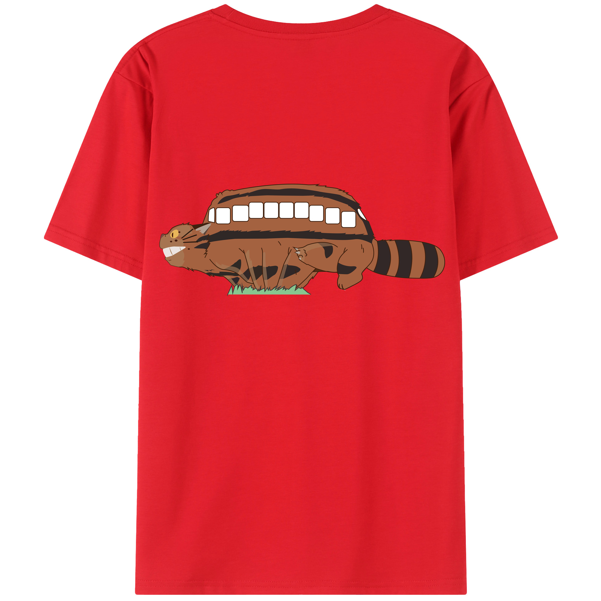 （画像用） となりのトトロ 草壁メイ 草壁サツキ My Neighbor Totoro Satsuki Kusakabe Mei Kusakabe 綿100％ メンズ半袖Tシャツ（バックプリント） 通気性