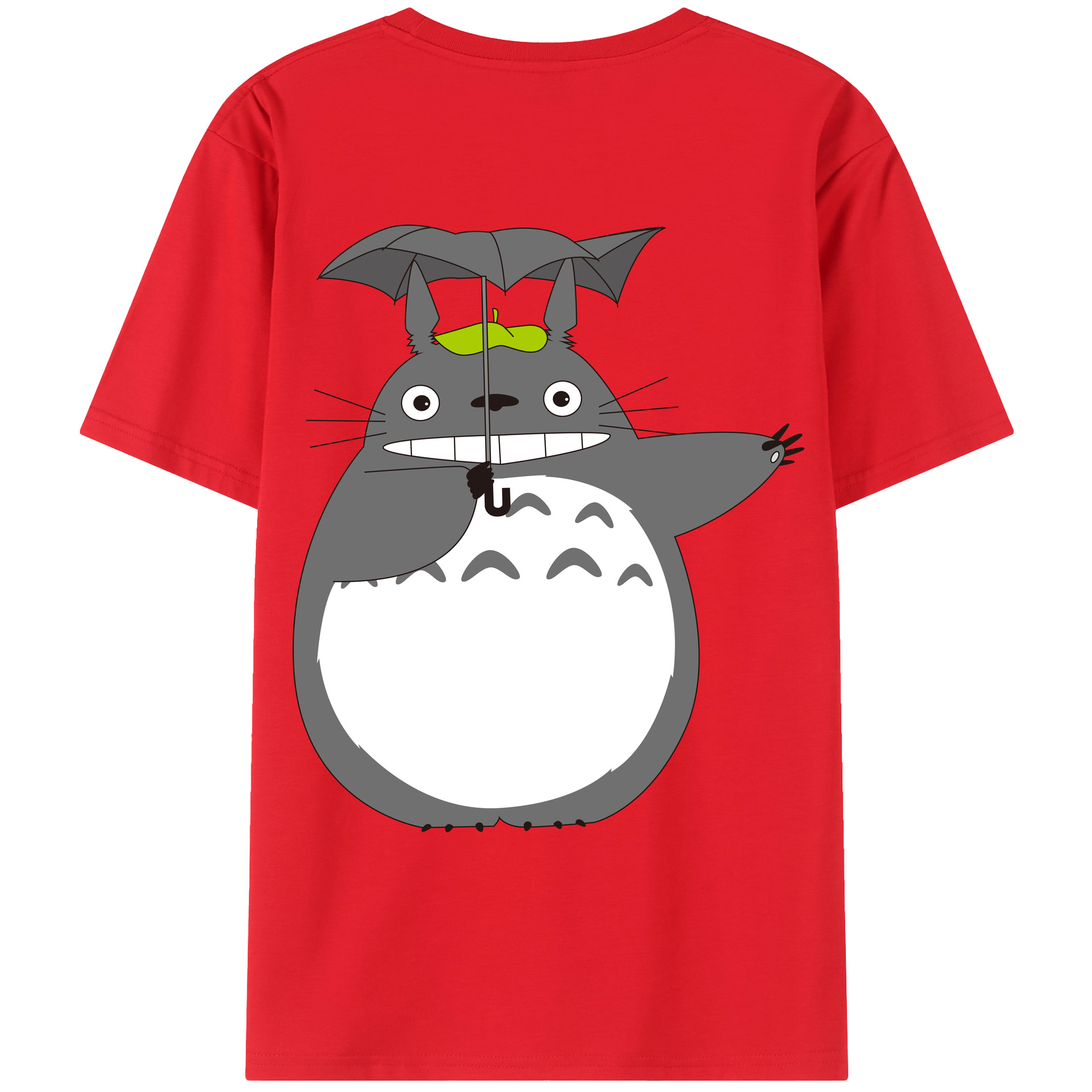 （画像用） となりのトトロ 草壁メイ 草壁サツキ My Neighbor Totoro Satsuki Kusakabe Mei Kusakabe 綿100％ メンズ半袖Tシャツ（バックプリント） 通気性