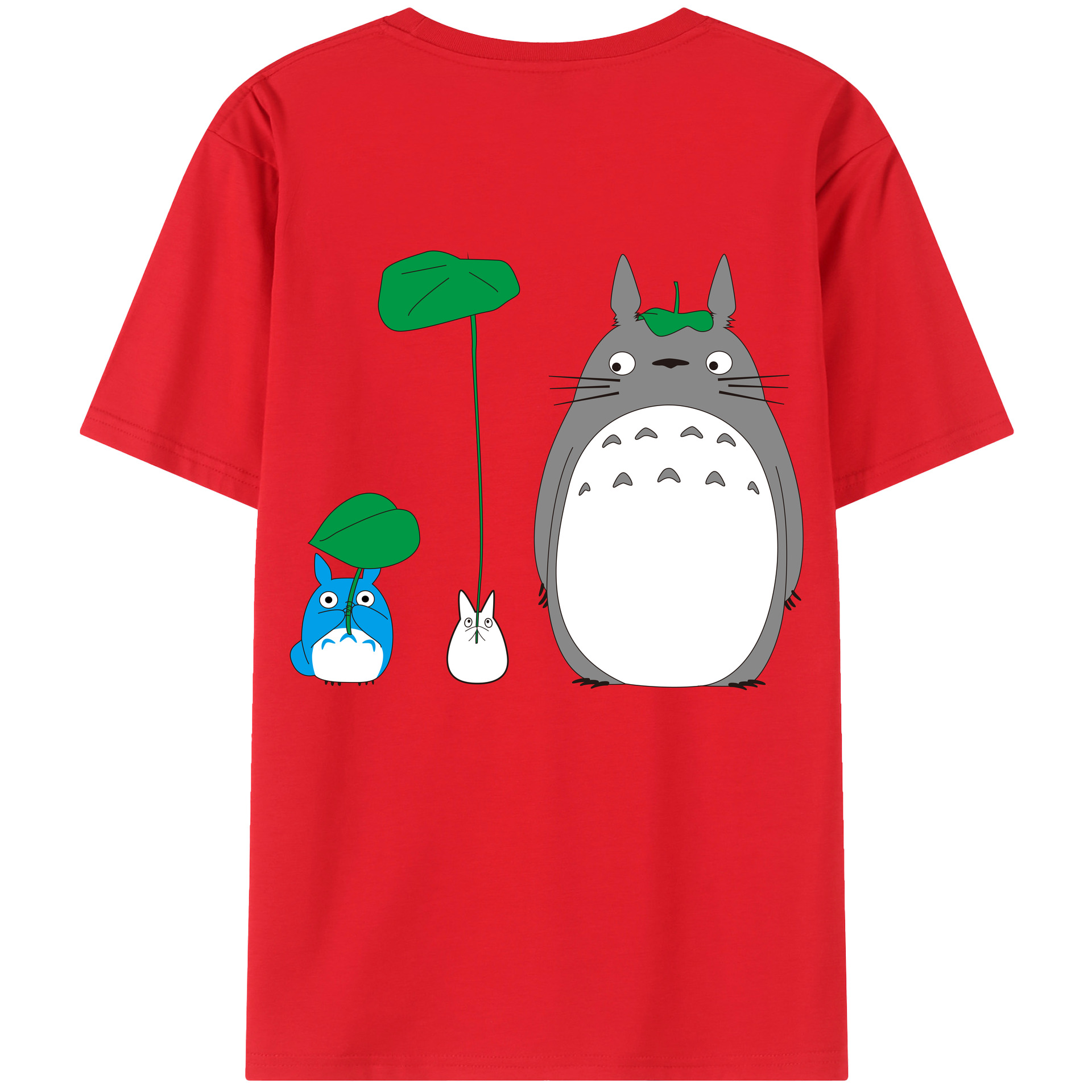 （画像用） となりのトトロ 草壁メイ 草壁サツキ My Neighbor Totoro Satsuki Kusakabe Mei Kusakabe 綿100％ メンズ半袖Tシャツ（バックプリント） 通気性