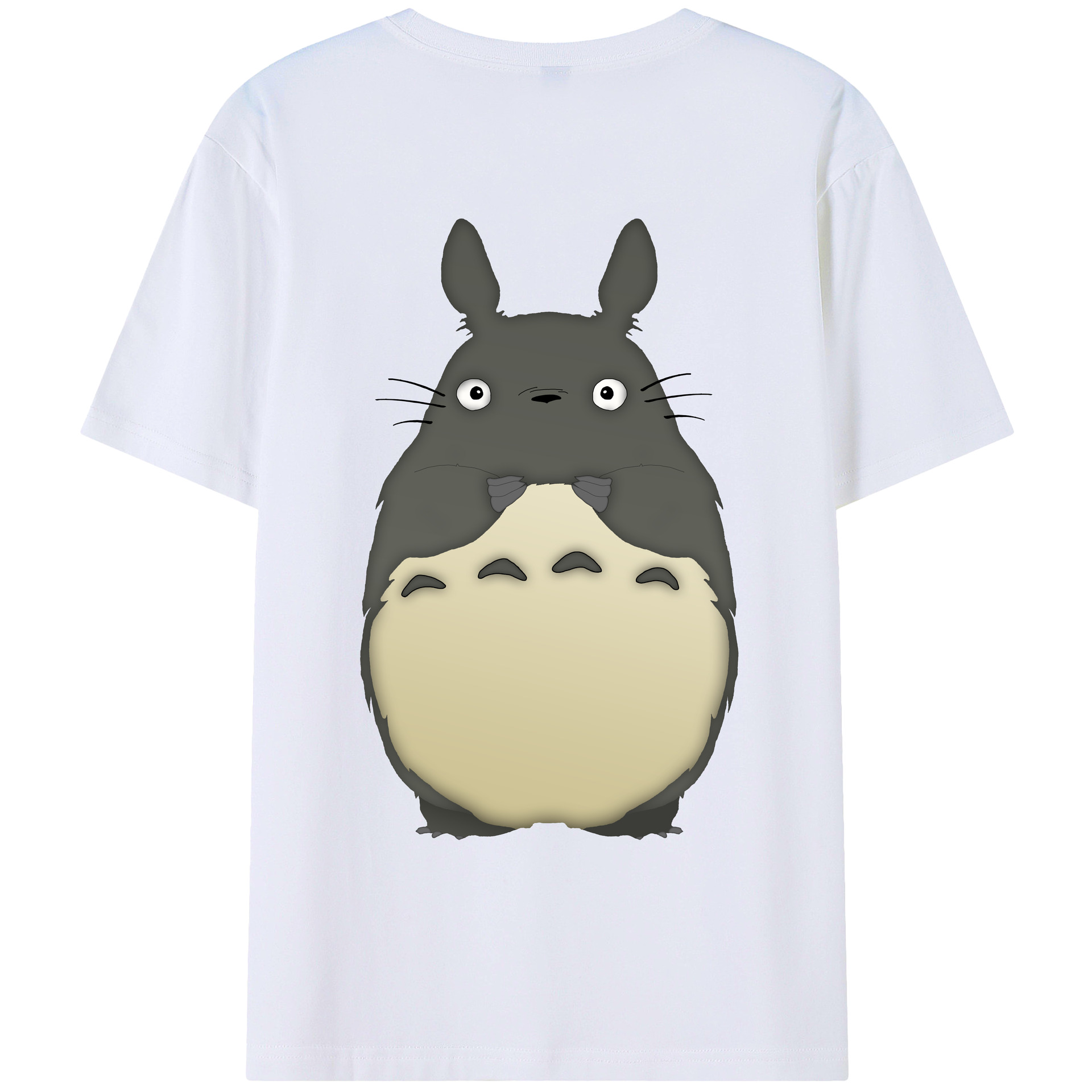 （画像用） となりのトトロ 草壁メイ 草壁サツキ My Neighbor Totoro Satsuki Kusakabe Mei Kusakabe 綿100％ メンズ半袖Tシャツ（バックプリント） 通気性