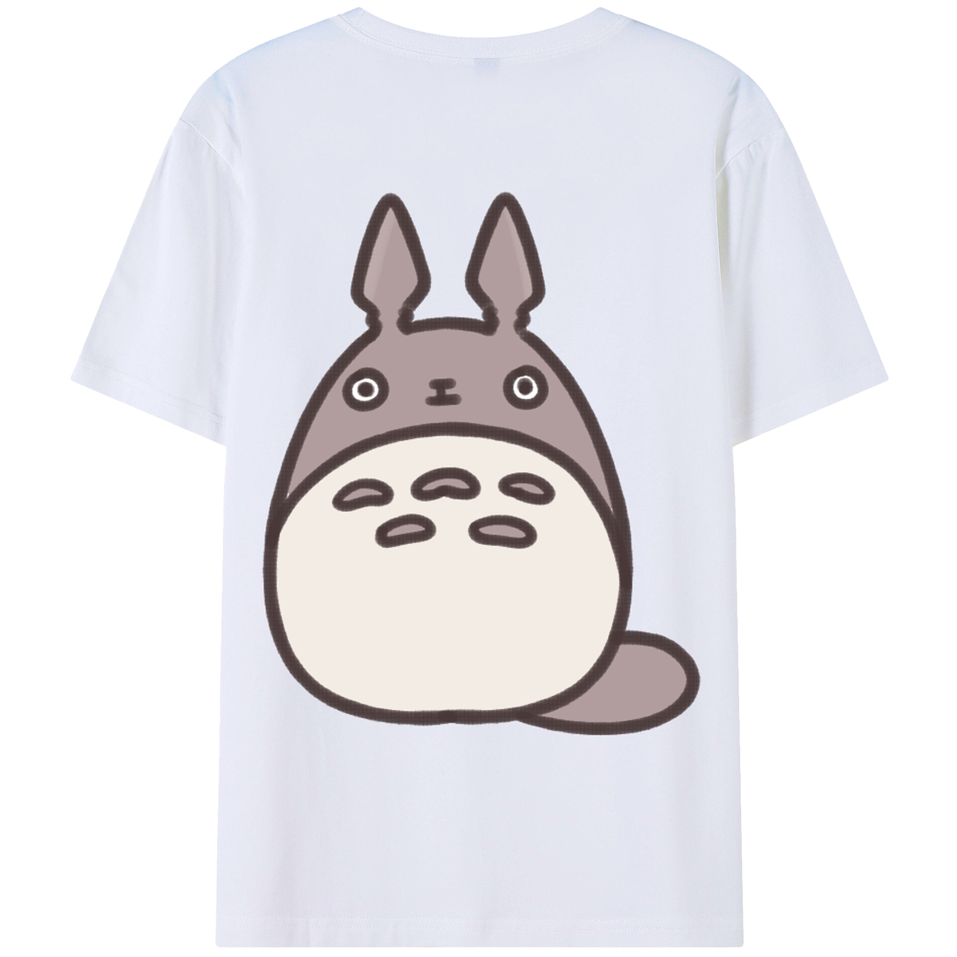 （画像用） となりのトトロ 草壁メイ 草壁サツキ My Neighbor Totoro Satsuki Kusakabe Mei Kusakabe 綿100％ メンズ半袖Tシャツ（バックプリント） 通気性