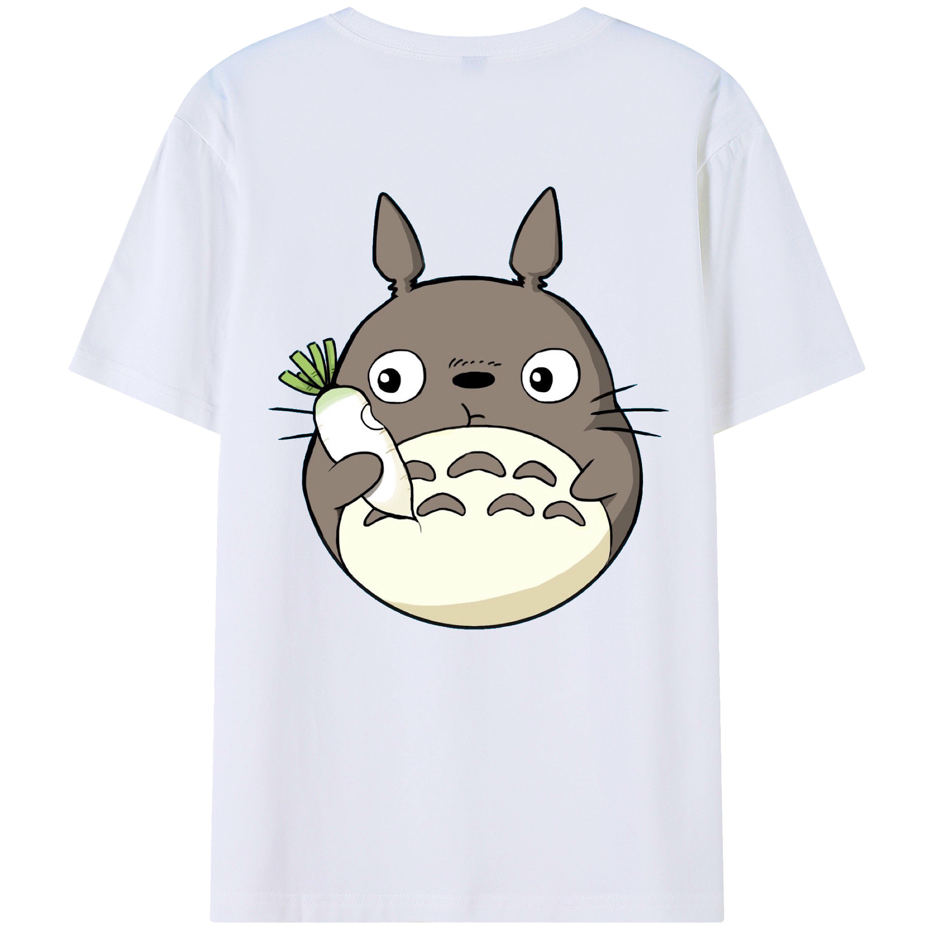 （画像用） となりのトトロ 草壁メイ 草壁サツキ My Neighbor Totoro Satsuki Kusakabe Mei Kusakabe 綿100％ メンズ半袖Tシャツ（バックプリント） 通気性