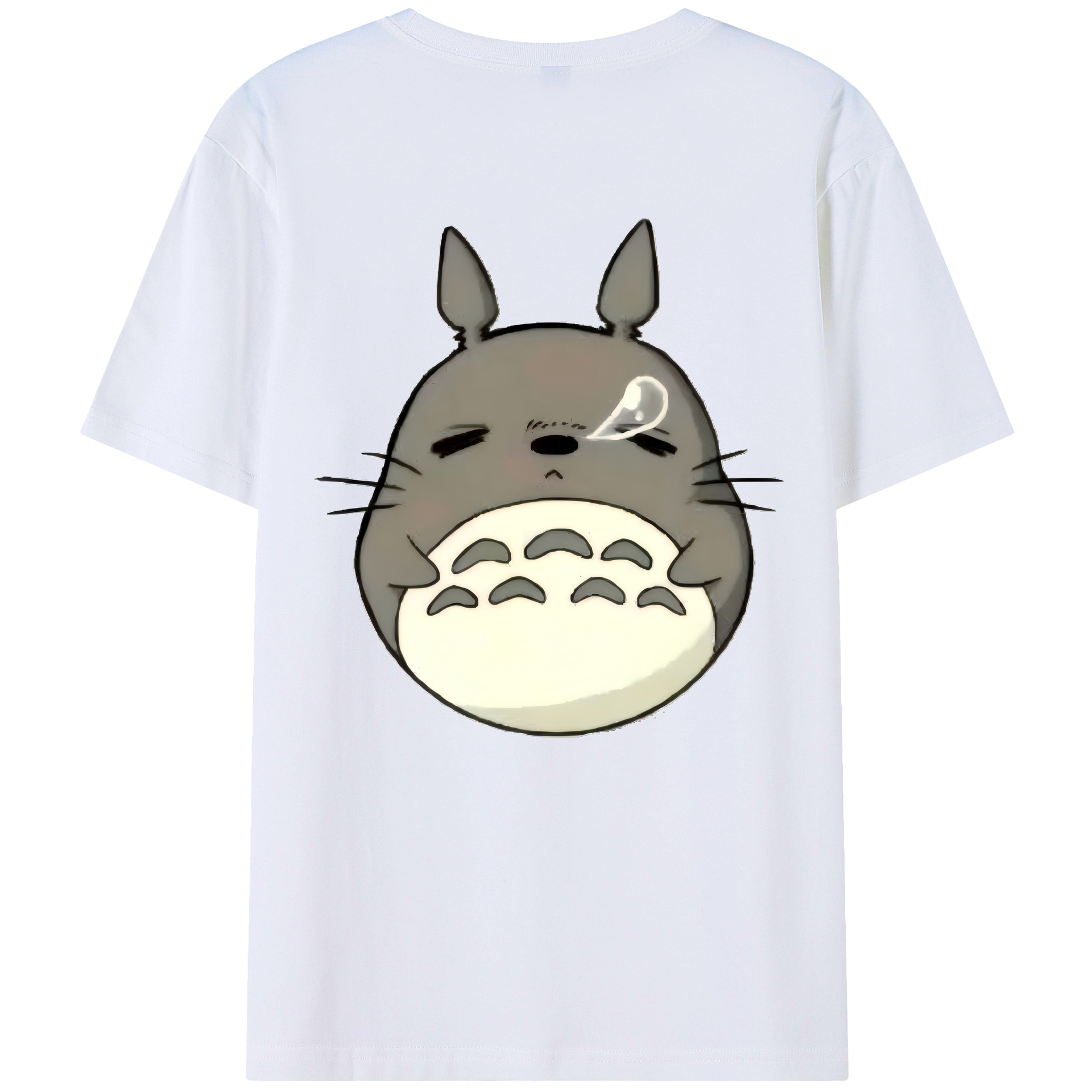 （画像用） となりのトトロ 草壁メイ 草壁サツキ My Neighbor Totoro Satsuki Kusakabe Mei Kusakabe 綿100％ メンズ半袖Tシャツ（バックプリント） 通気性