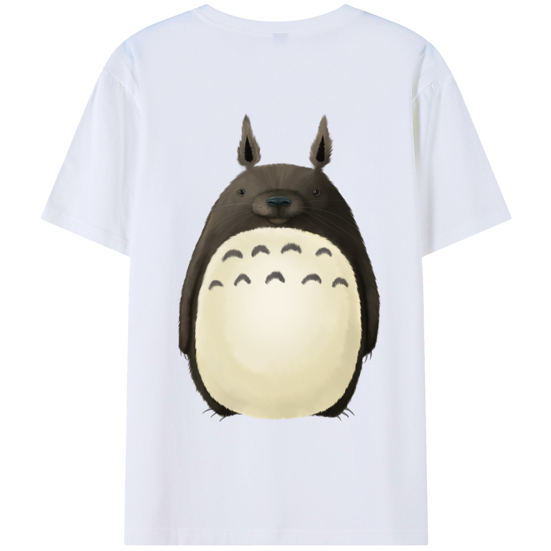 （画像用） となりのトトロ 草壁メイ 草壁サツキ My Neighbor Totoro Satsuki Kusakabe Mei Kusakabe 綿100％ メンズ半袖Tシャツ（バックプリント） 通気性