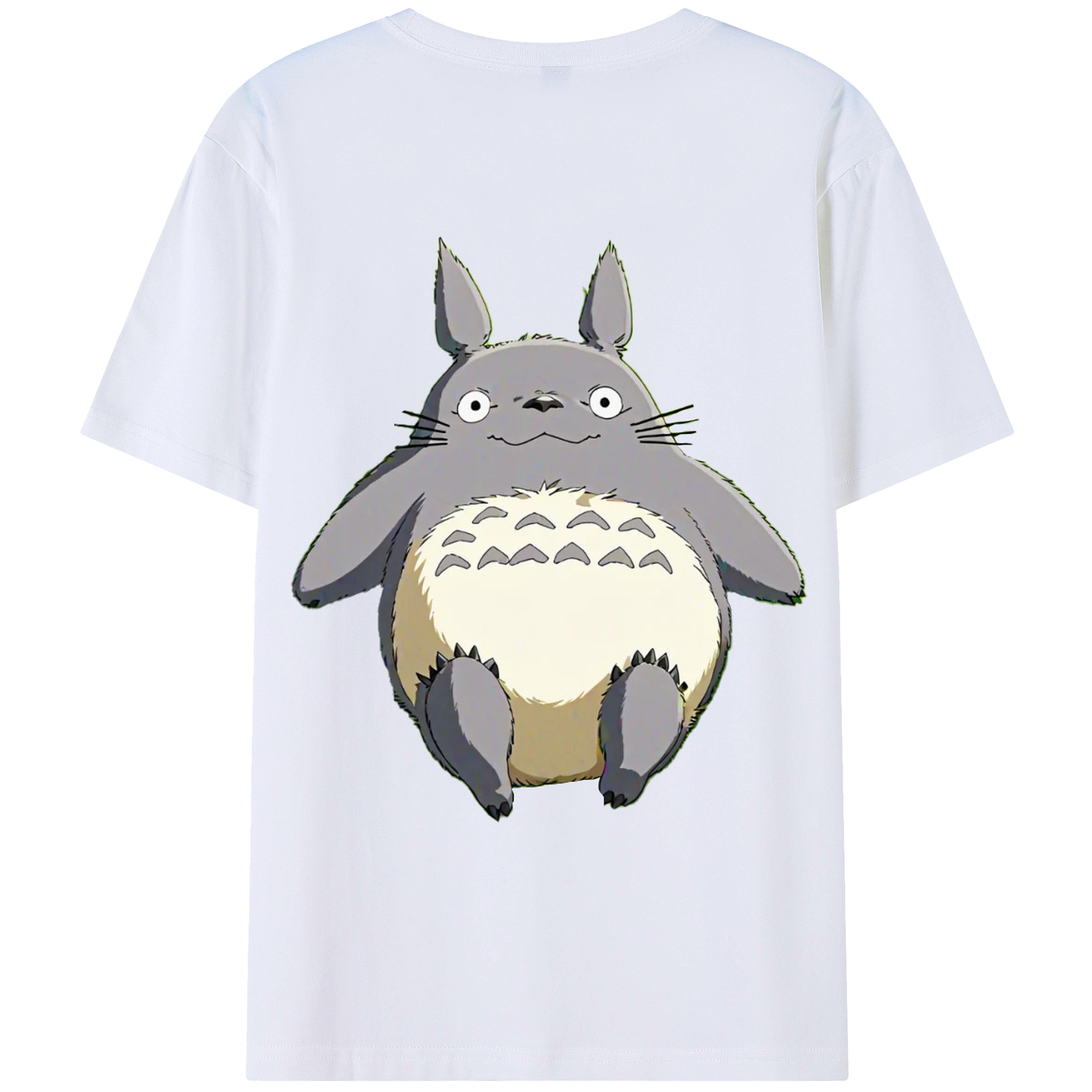 （画像用） となりのトトロ 草壁メイ 草壁サツキ My Neighbor Totoro Satsuki Kusakabe Mei Kusakabe 綿100％ メンズ半袖Tシャツ（バックプリント） 通気性