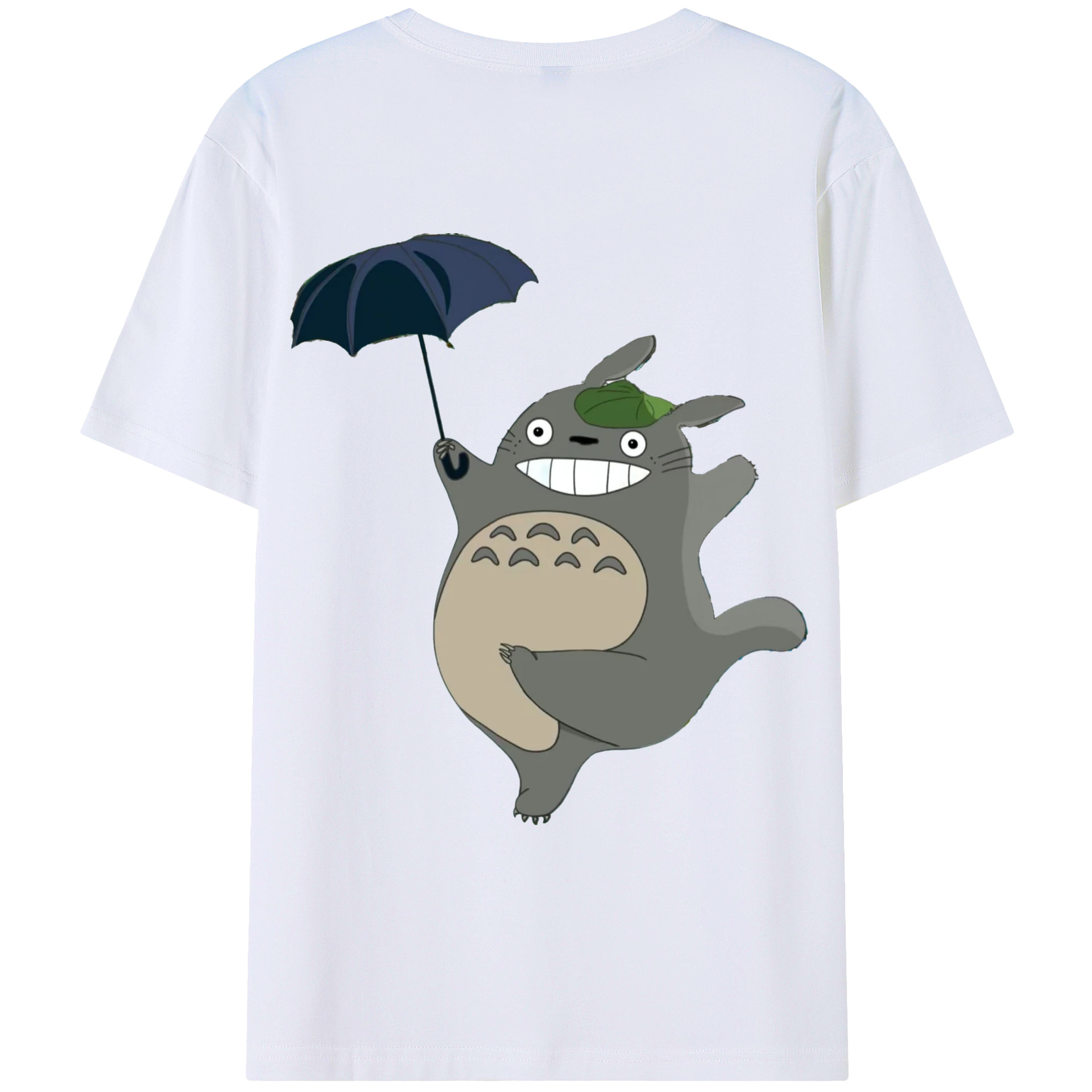 （画像用） となりのトトロ 草壁メイ 草壁サツキ My Neighbor Totoro Satsuki Kusakabe Mei Kusakabe 綿100％ メンズ半袖Tシャツ（バックプリント） 通気性