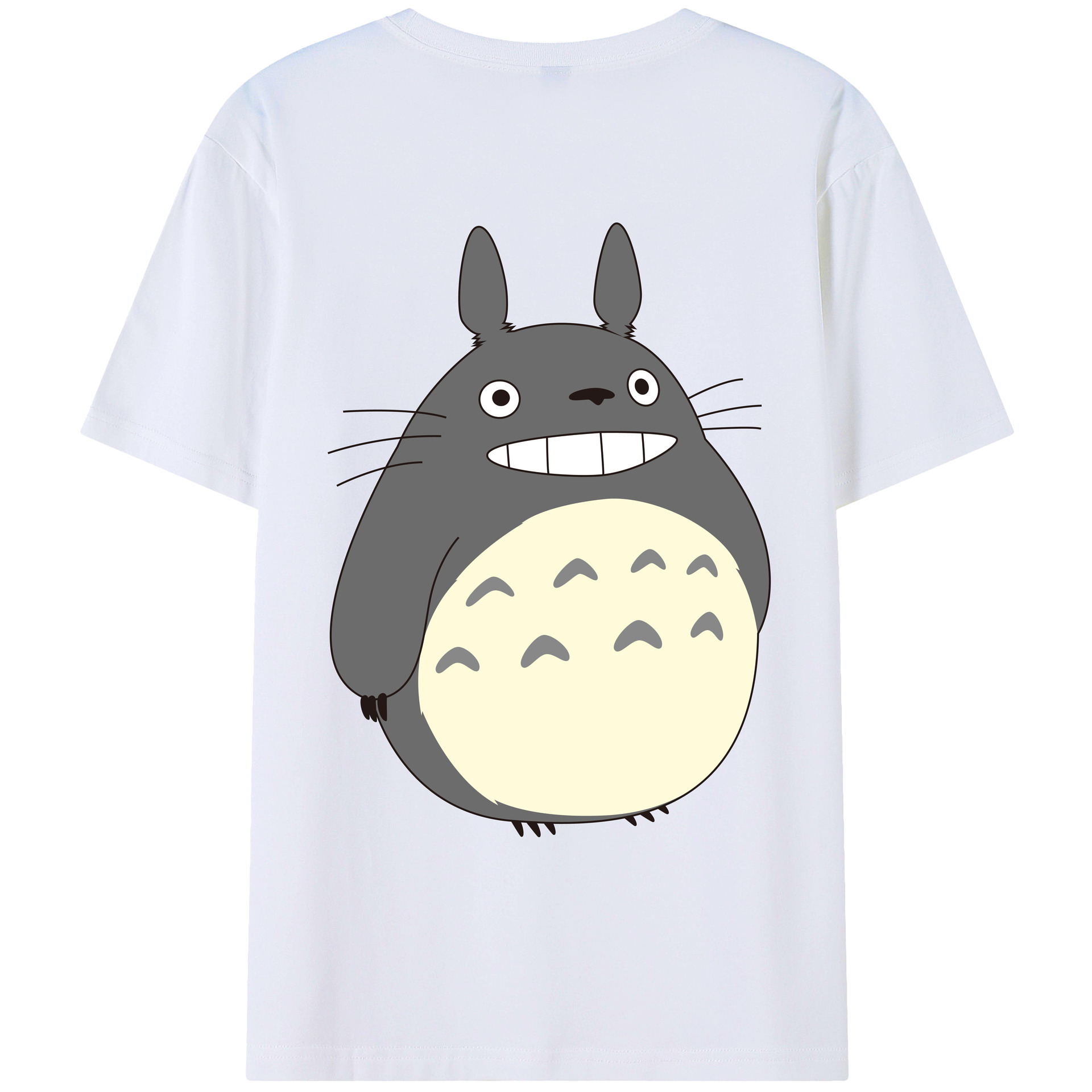 （画像用） となりのトトロ 草壁メイ 草壁サツキ My Neighbor Totoro Satsuki Kusakabe Mei Kusakabe 綿100％ メンズ半袖Tシャツ（バックプリント） 通気性