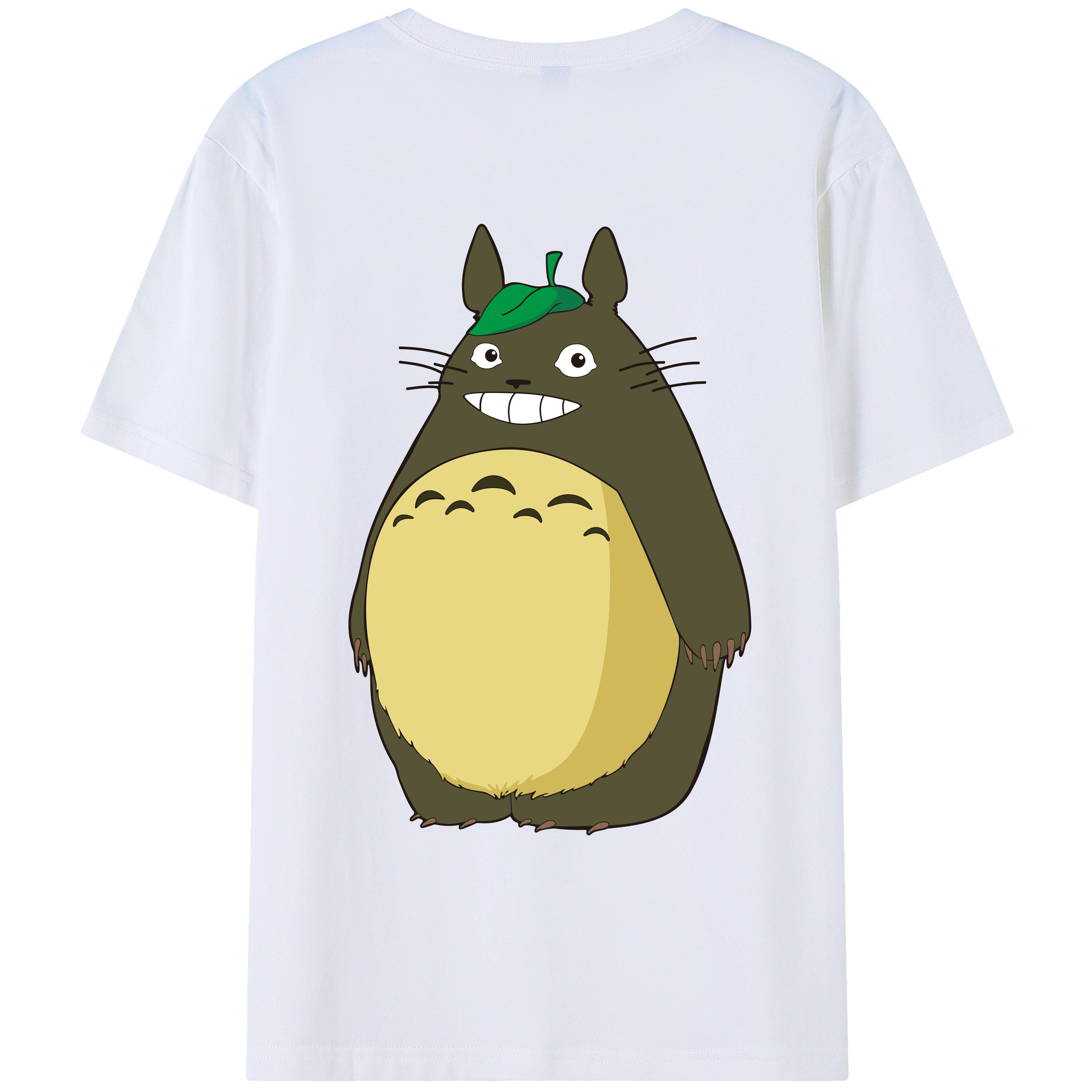 （画像用） となりのトトロ 草壁メイ 草壁サツキ My Neighbor Totoro Satsuki Kusakabe Mei Kusakabe 綿100％ メンズ半袖Tシャツ（バックプリント） 通気性