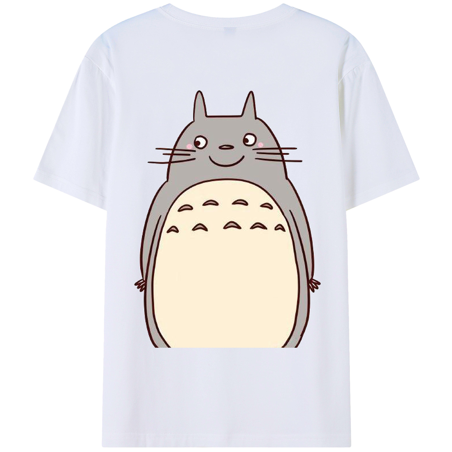 （画像用） となりのトトロ 草壁メイ 草壁サツキ My Neighbor Totoro Satsuki Kusakabe Mei Kusakabe 綿100％ メンズ半袖Tシャツ（バックプリント） 通気性