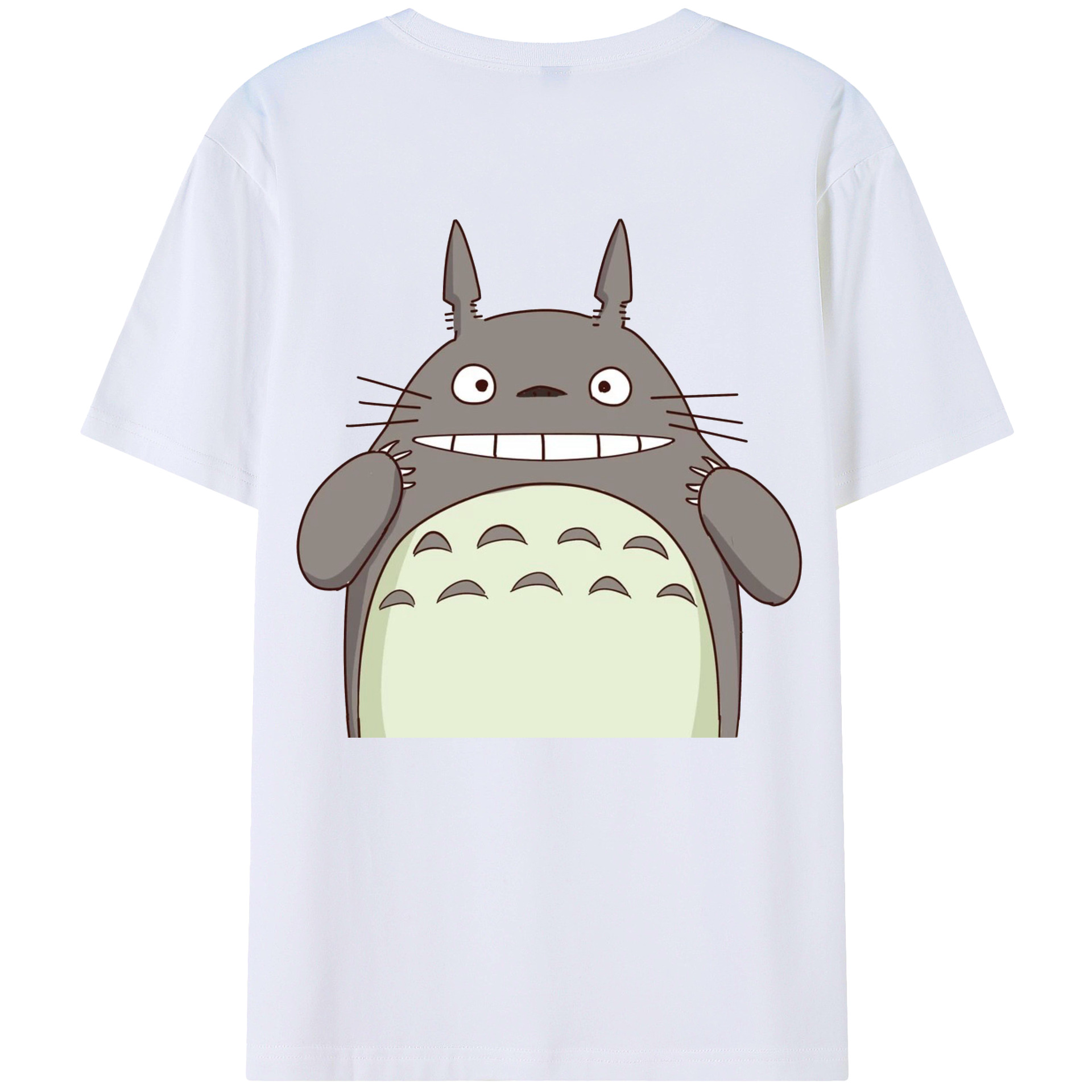 （画像用） となりのトトロ 草壁メイ 草壁サツキ My Neighbor Totoro Satsuki Kusakabe Mei Kusakabe 綿100％ メンズ半袖Tシャツ（バックプリント） 通気性