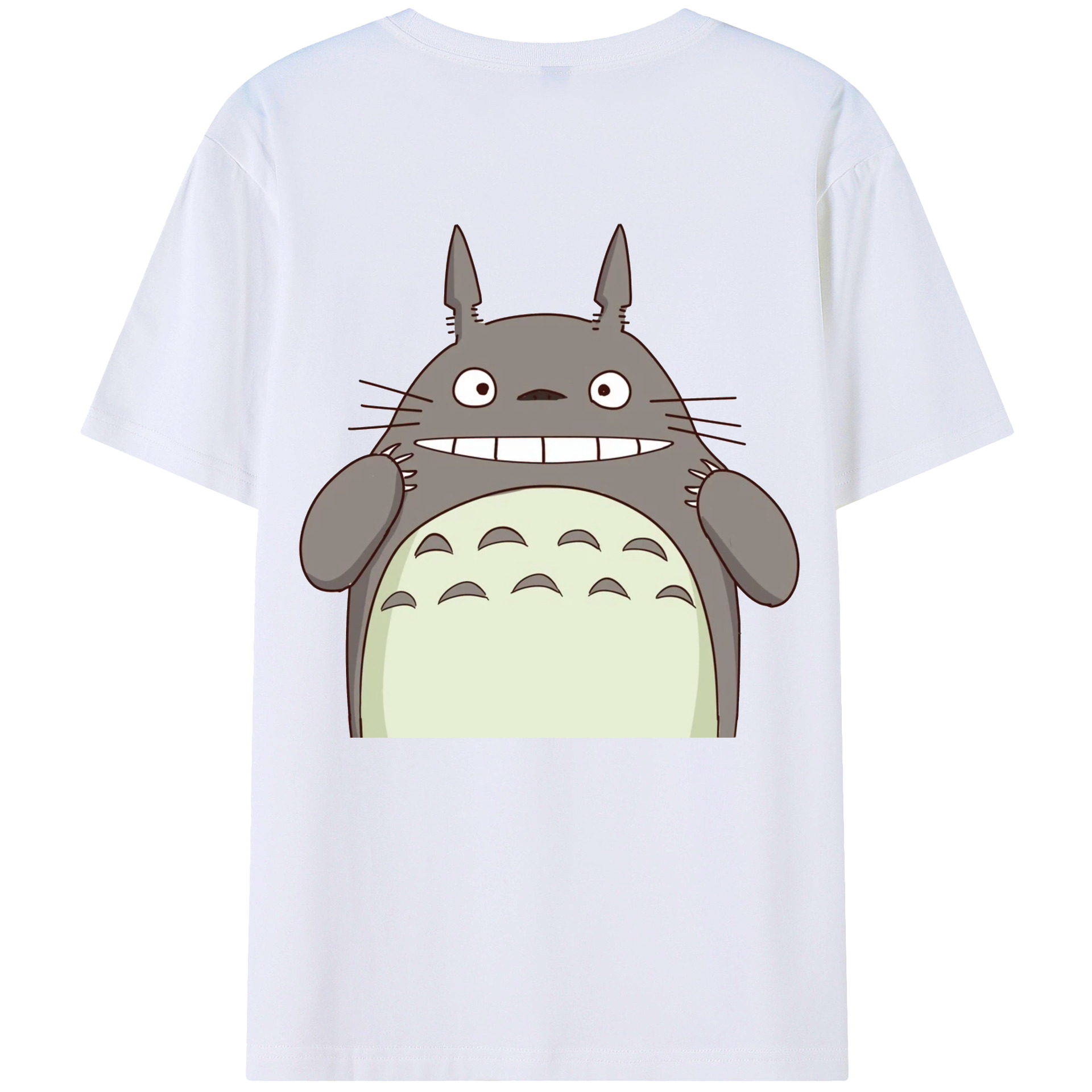 （画像用） となりのトトロ 草壁メイ 草壁サツキ My Neighbor Totoro Satsuki Kusakabe Mei Kusakabe 綿100％ メンズ半袖Tシャツ（バックプリント） 通気性