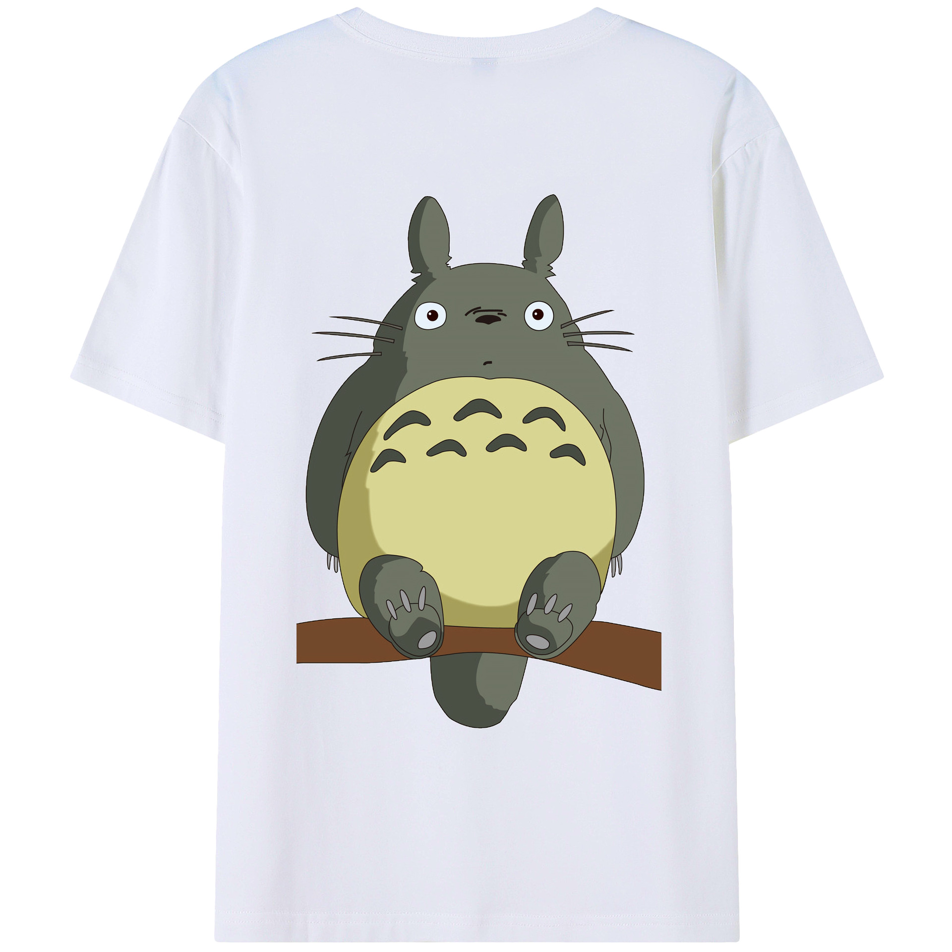 （画像用） となりのトトロ 草壁メイ 草壁サツキ My Neighbor Totoro Satsuki Kusakabe Mei Kusakabe 綿100％ メンズ半袖Tシャツ（バックプリント） 通気性