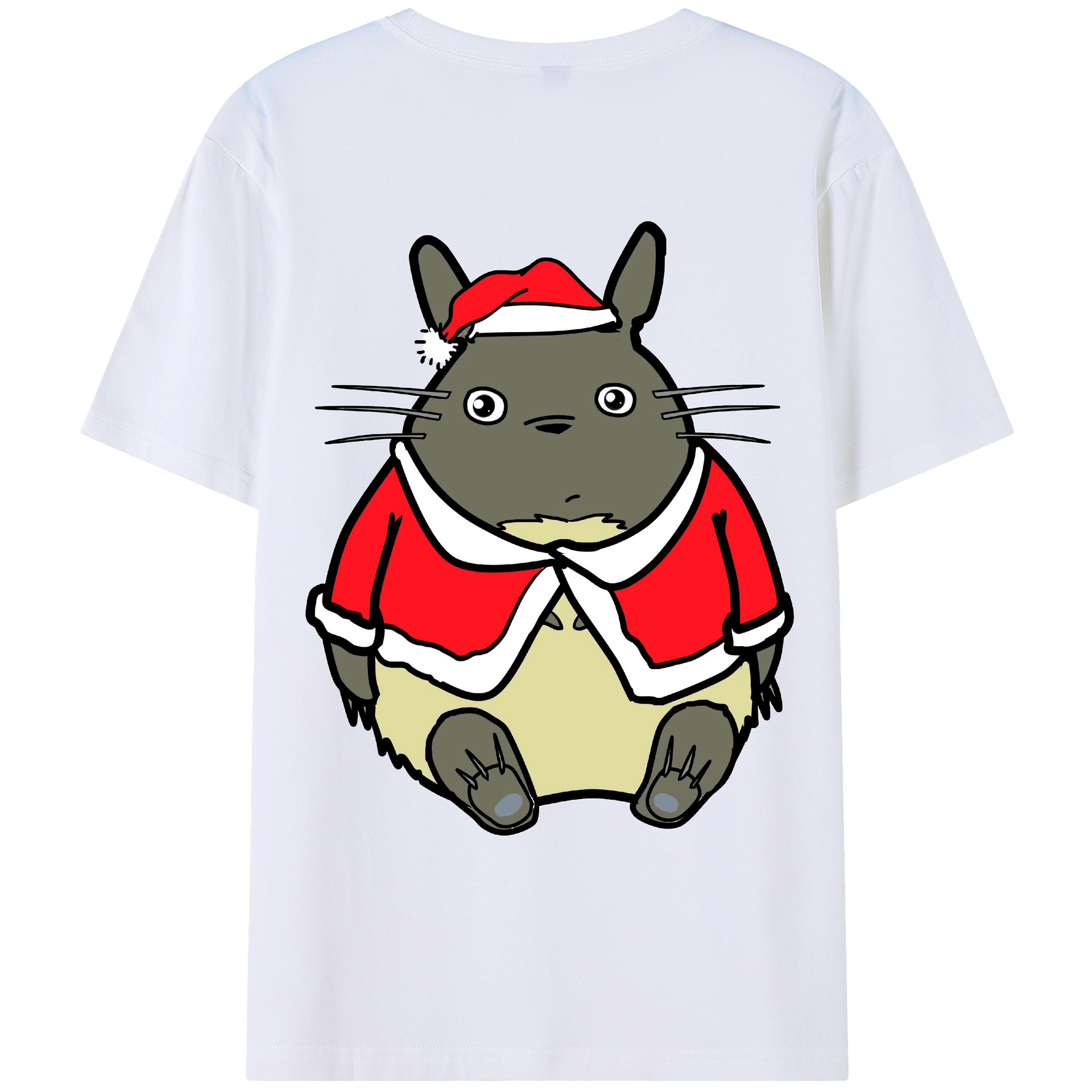 （画像用） となりのトトロ 草壁メイ 草壁サツキ My Neighbor Totoro Satsuki Kusakabe Mei Kusakabe 綿100％ メンズ半袖Tシャツ（バックプリント） 通気性