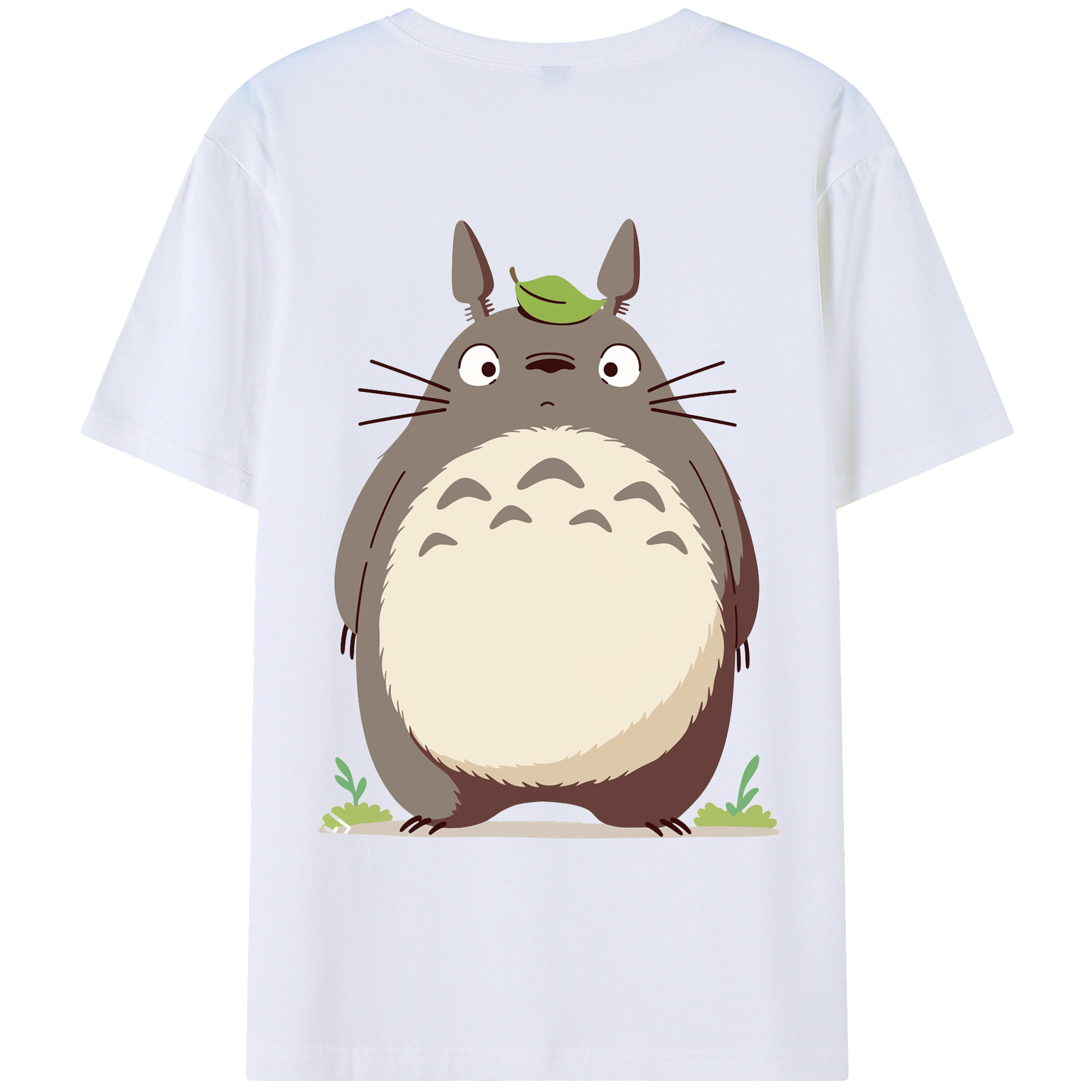（画像用） となりのトトロ 草壁メイ 草壁サツキ My Neighbor Totoro Satsuki Kusakabe Mei Kusakabe 綿100％ メンズ半袖Tシャツ（バックプリント） 通気性