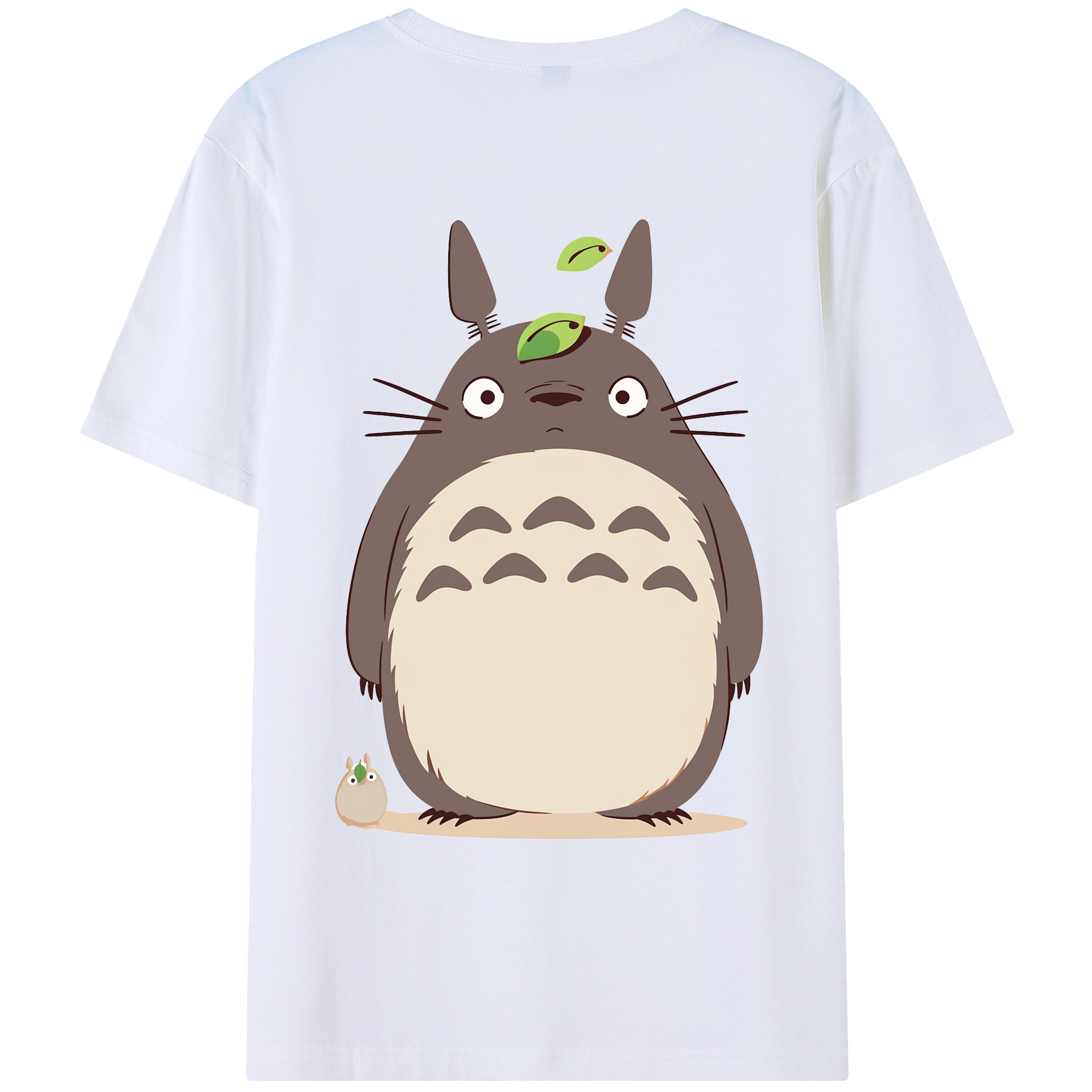 （画像用） となりのトトロ 草壁メイ 草壁サツキ My Neighbor Totoro Satsuki Kusakabe Mei Kusakabe 綿100％ メンズ半袖Tシャツ（バックプリント） 通気性