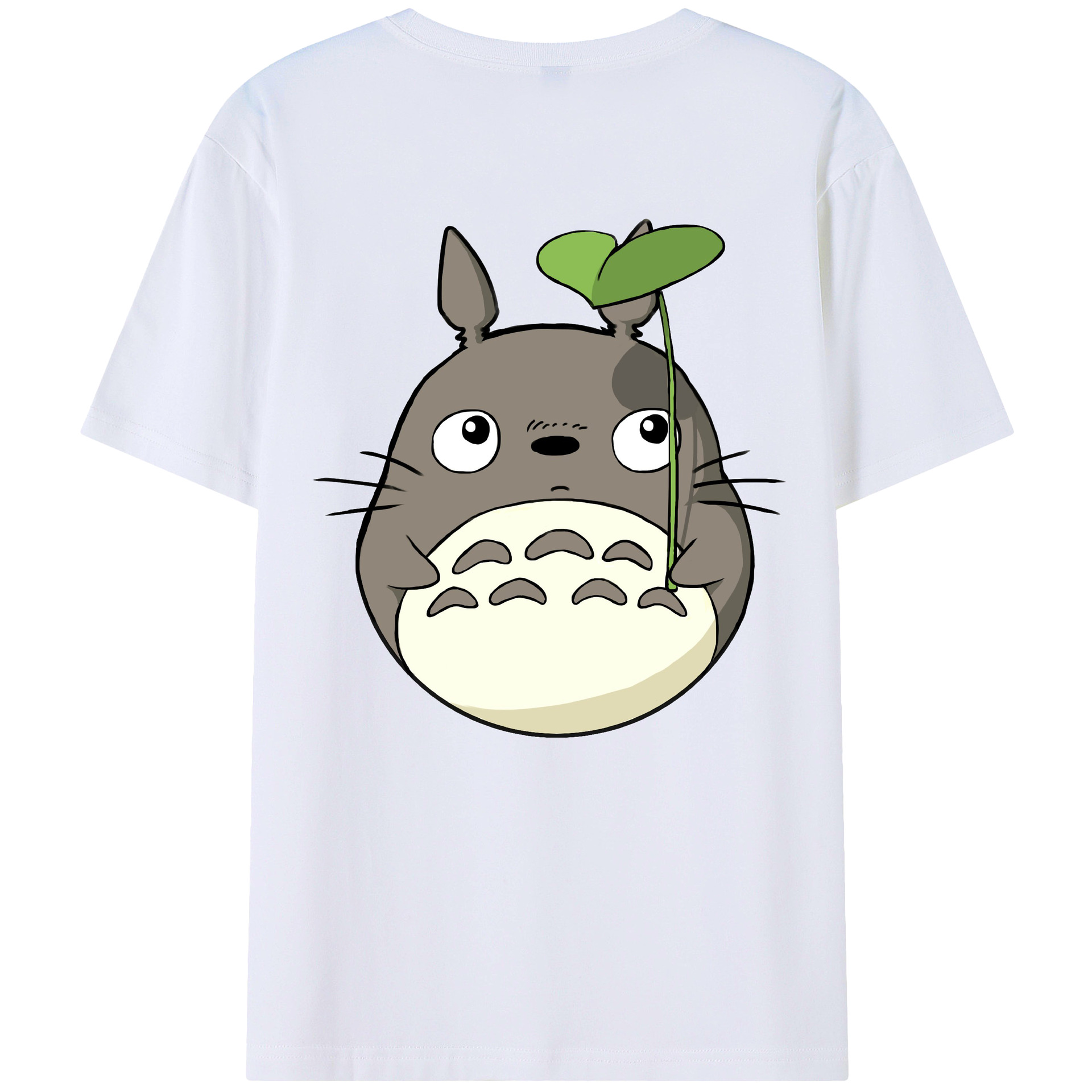 （画像用） となりのトトロ 草壁メイ 草壁サツキ My Neighbor Totoro Satsuki Kusakabe Mei Kusakabe 綿100％ メンズ半袖Tシャツ（バックプリント） 通気性