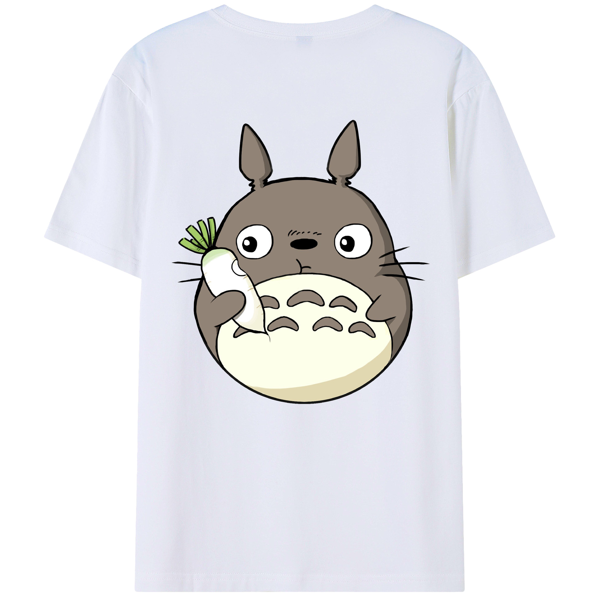 （画像用） となりのトトロ 草壁メイ 草壁サツキ My Neighbor Totoro Satsuki Kusakabe Mei Kusakabe 綿100％ メンズ半袖Tシャツ（バックプリント） 通気性