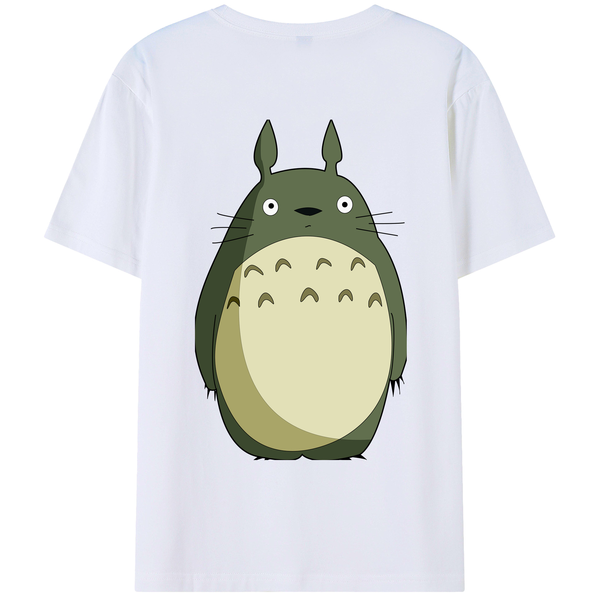 （画像用） となりのトトロ 草壁メイ 草壁サツキ My Neighbor Totoro Satsuki Kusakabe Mei Kusakabe 綿100％ メンズ半袖Tシャツ（バックプリント） 通気性