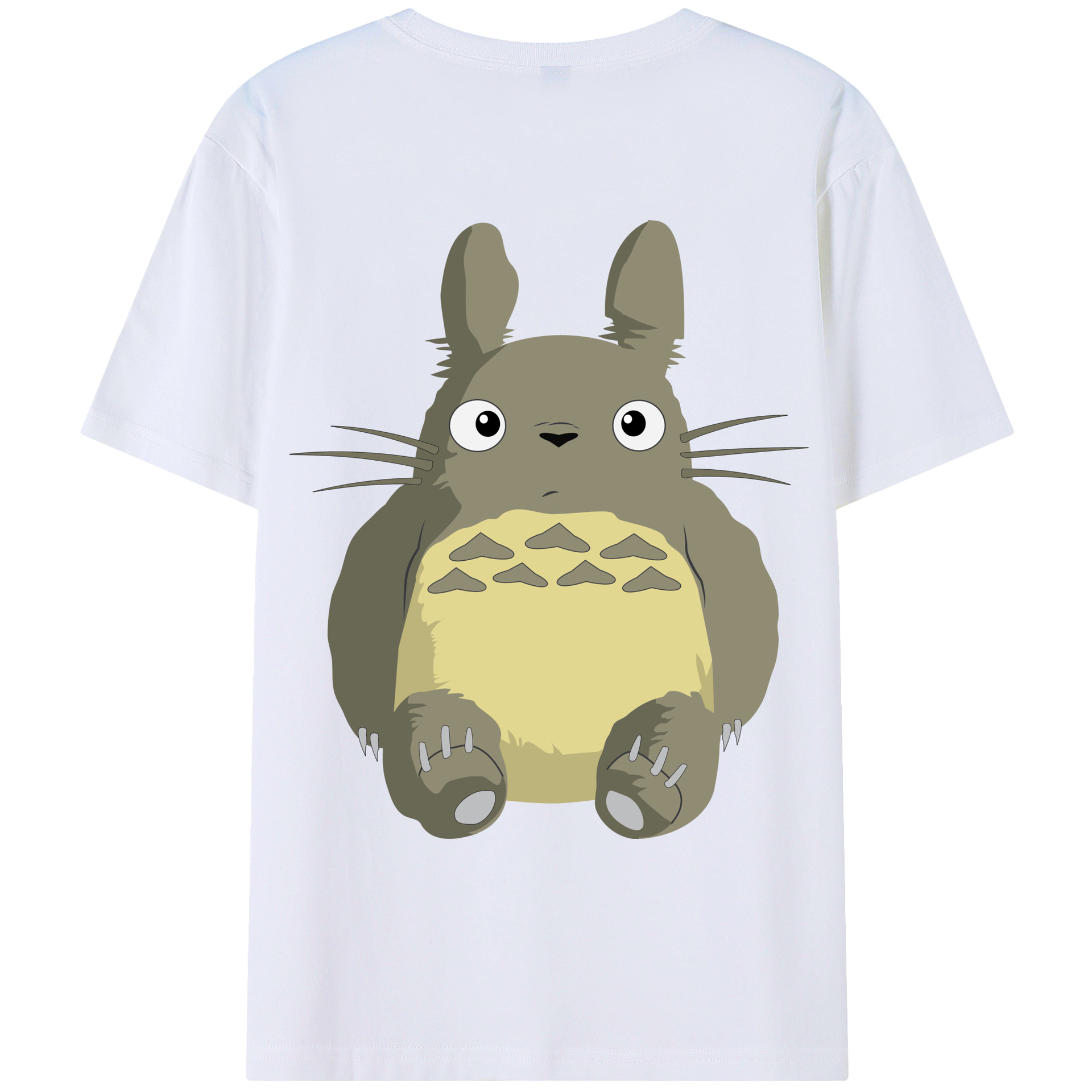 （画像用） となりのトトロ 草壁メイ 草壁サツキ My Neighbor Totoro Satsuki Kusakabe Mei Kusakabe 綿100％ メンズ半袖Tシャツ（バックプリント） 通気性