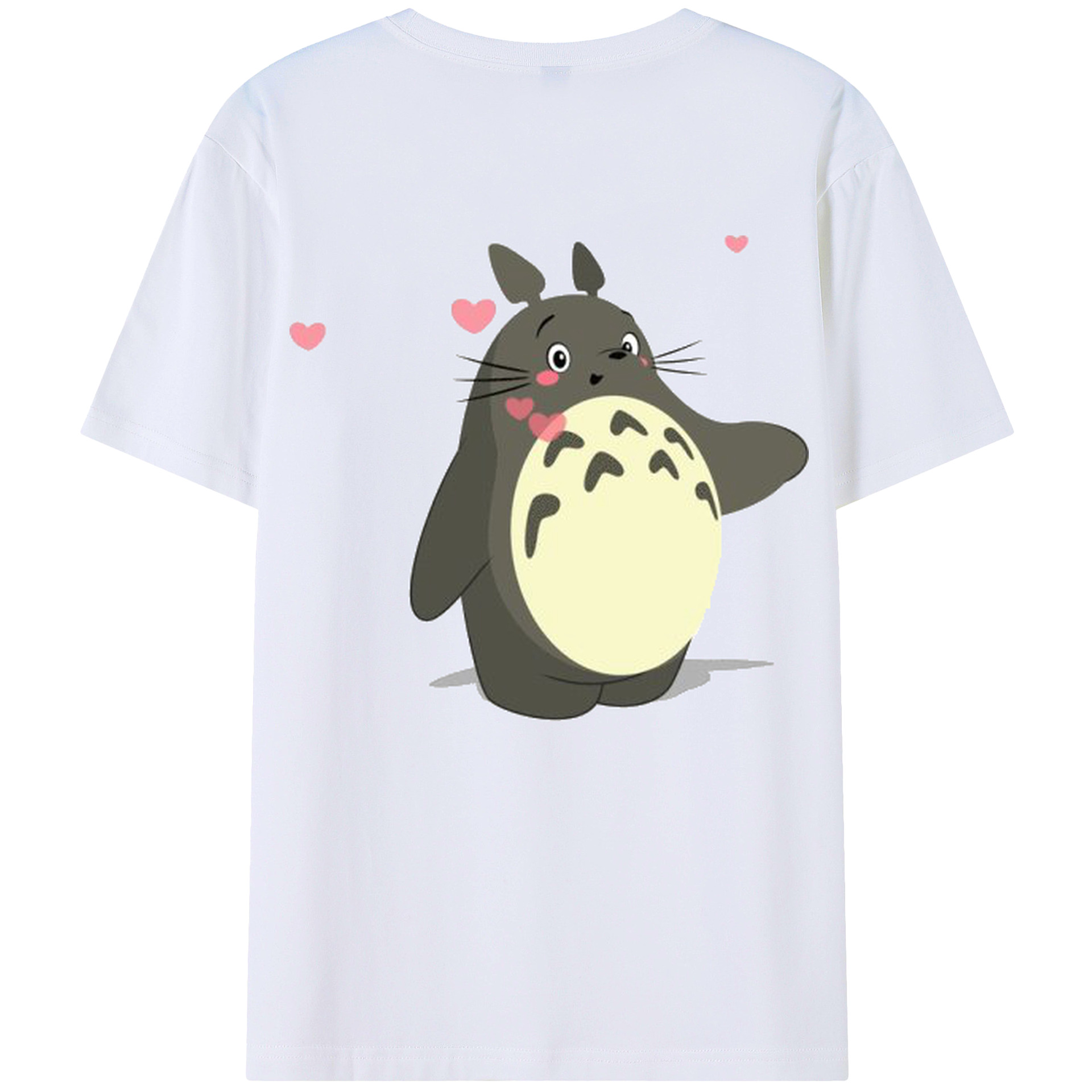 （画像用） となりのトトロ 草壁メイ 草壁サツキ My Neighbor Totoro Satsuki Kusakabe Mei Kusakabe 綿100％ メンズ半袖Tシャツ（バックプリント） 通気性