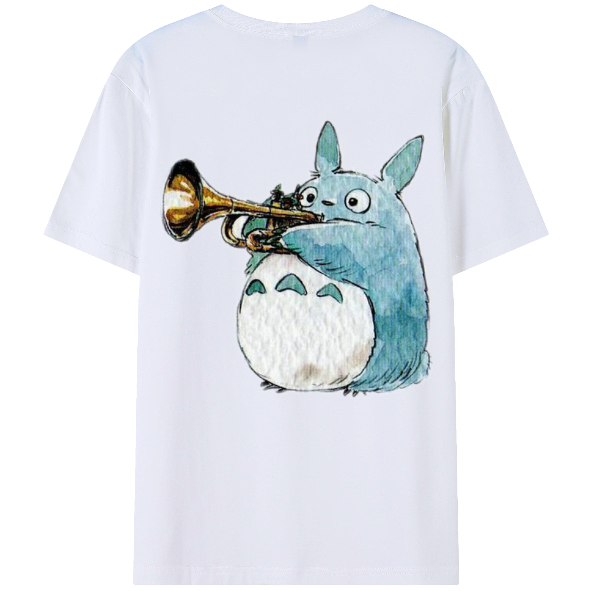 （画像用） となりのトトロ 草壁メイ 草壁サツキ My Neighbor Totoro Satsuki Kusakabe Mei Kusakabe 綿100％ メンズ半袖Tシャツ（バックプリント） 通気性