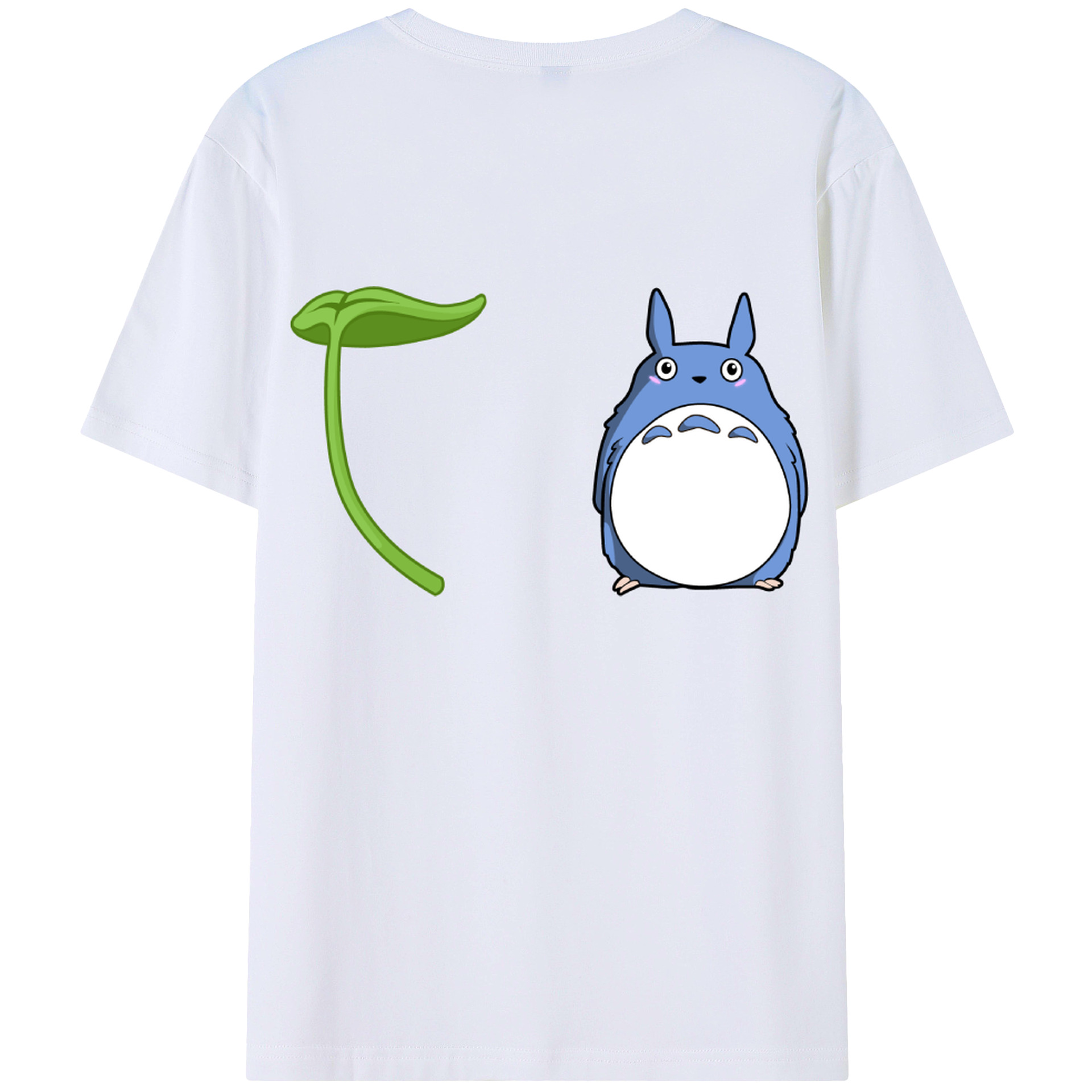 （画像用） となりのトトロ 草壁メイ 草壁サツキ My Neighbor Totoro Satsuki Kusakabe Mei Kusakabe 綿100％ メンズ半袖Tシャツ（バックプリント） 通気性