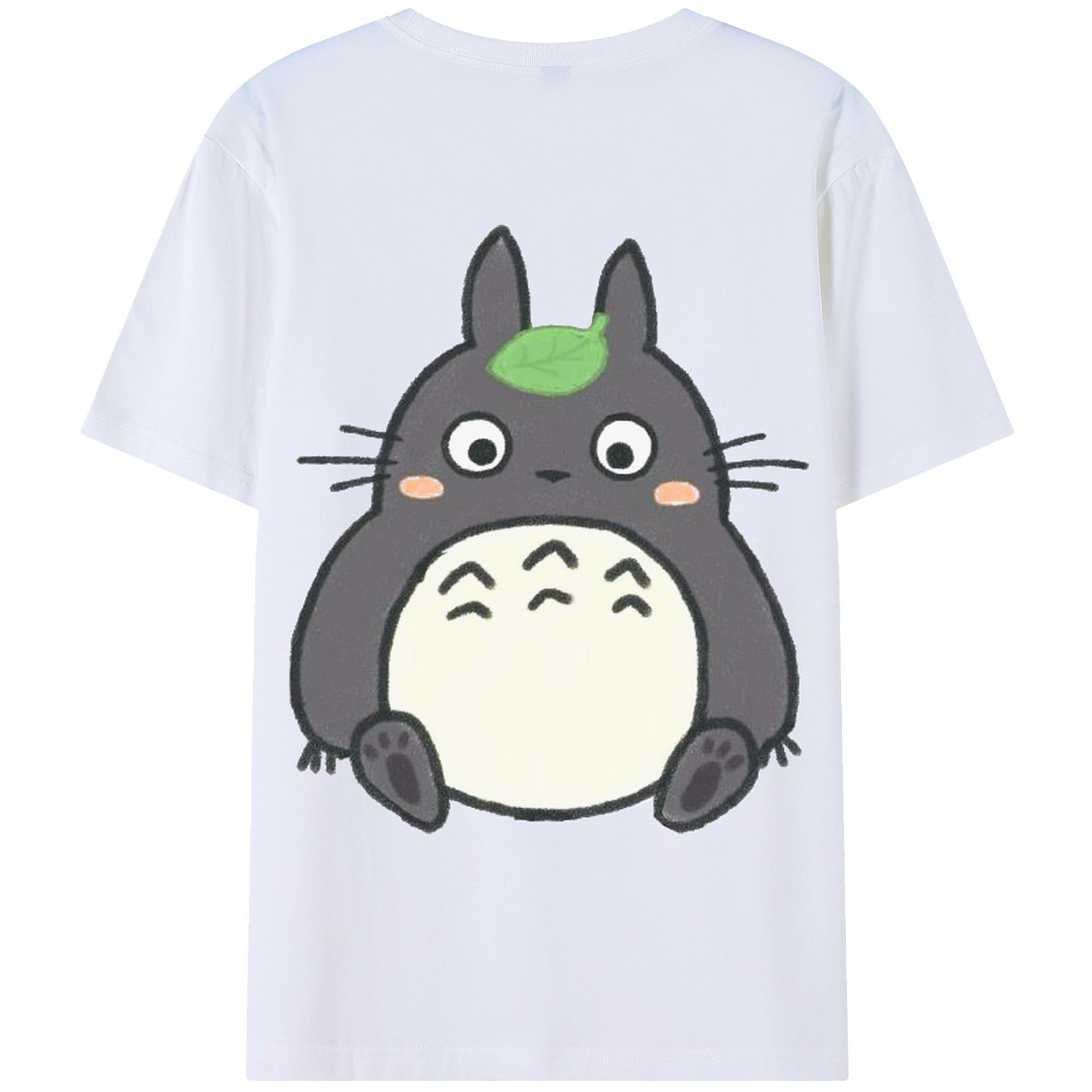 （画像用） となりのトトロ 草壁メイ 草壁サツキ My Neighbor Totoro Satsuki Kusakabe Mei Kusakabe 綿100％ メンズ半袖Tシャツ（バックプリント） 通気性