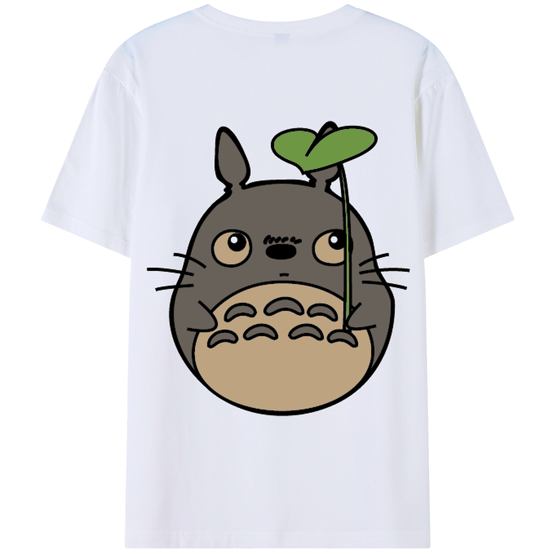 （画像用） となりのトトロ 草壁メイ 草壁サツキ My Neighbor Totoro Satsuki Kusakabe Mei Kusakabe 綿100％ メンズ半袖Tシャツ（バックプリント） 通気性