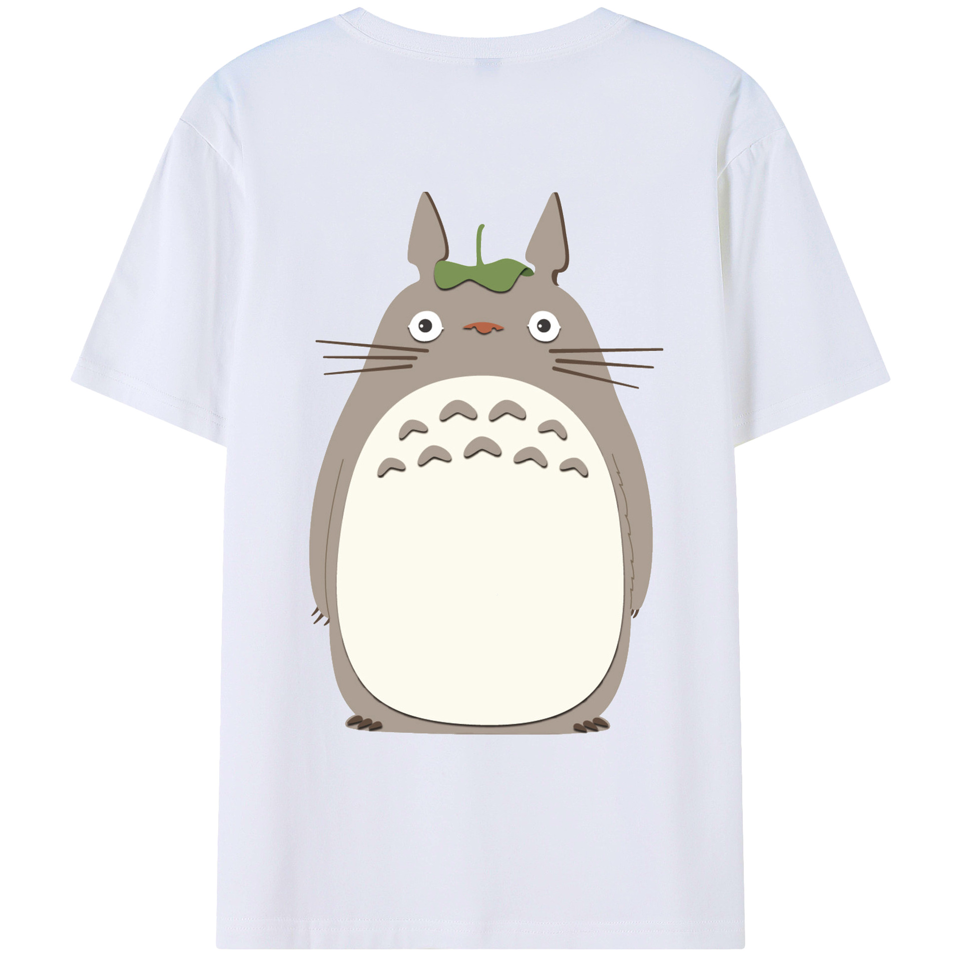 （画像用） となりのトトロ 草壁メイ 草壁サツキ My Neighbor Totoro Satsuki Kusakabe Mei Kusakabe 綿100％ メンズ半袖Tシャツ（バックプリント） 通気性