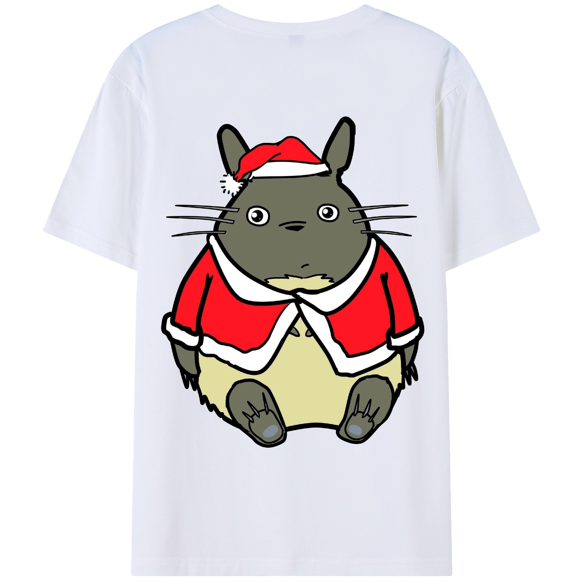 （画像用） となりのトトロ 草壁メイ 草壁サツキ My Neighbor Totoro Satsuki Kusakabe Mei Kusakabe 綿100％ メンズ半袖Tシャツ（バックプリント） 通気性