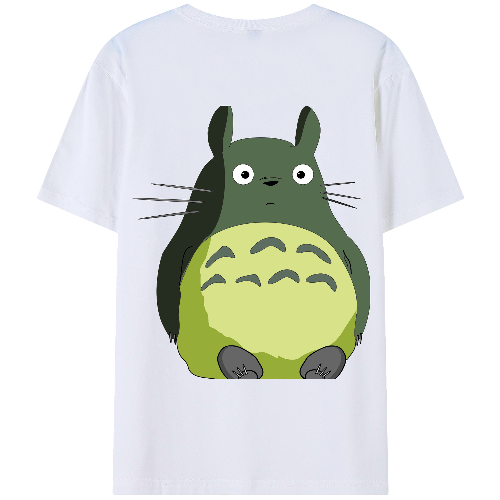 （画像用） となりのトトロ 草壁メイ 草壁サツキ My Neighbor Totoro Satsuki Kusakabe Mei Kusakabe 綿100％ メンズ半袖Tシャツ（バックプリント） 通気性