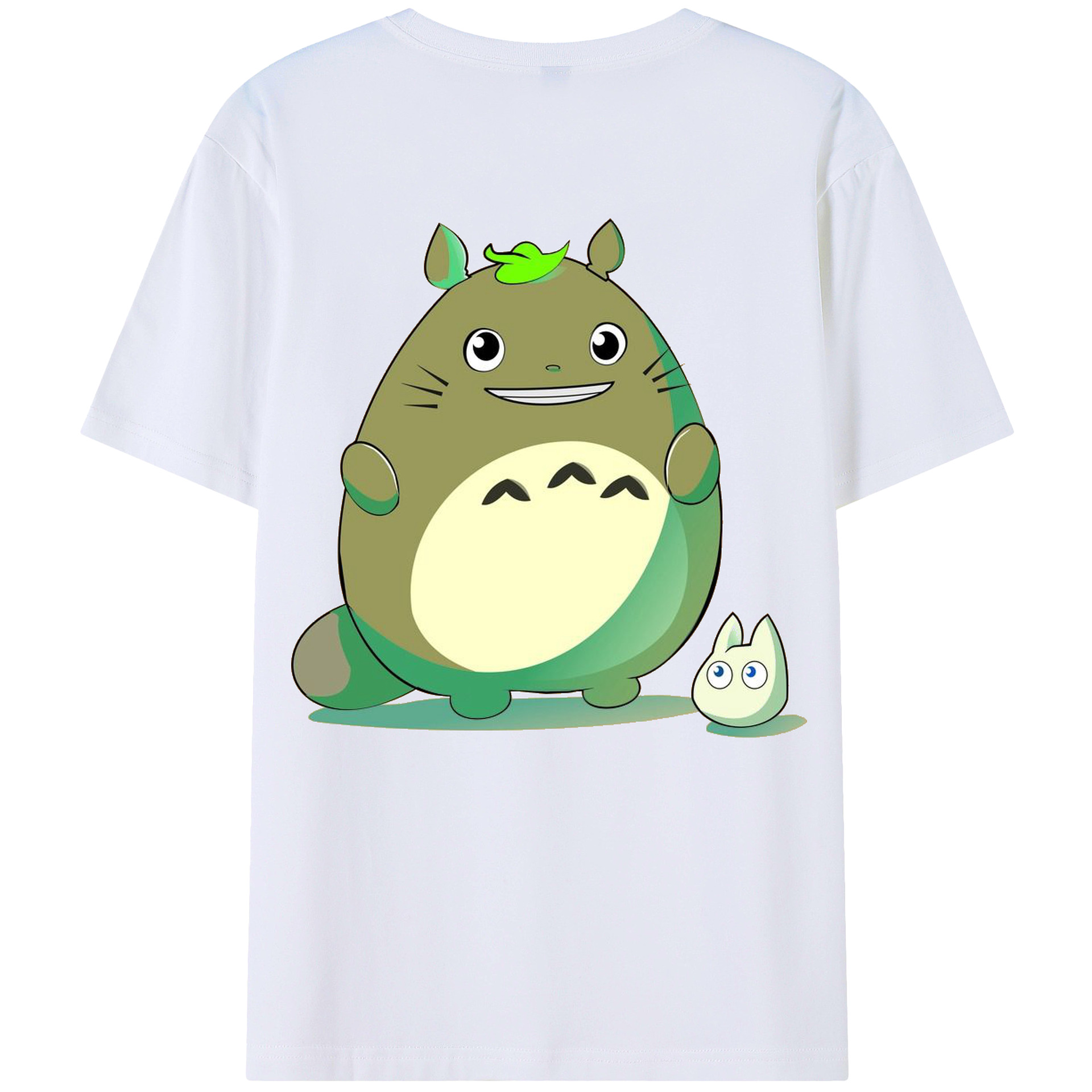 （画像用） となりのトトロ 草壁メイ 草壁サツキ My Neighbor Totoro Satsuki Kusakabe Mei Kusakabe 綿100％ メンズ半袖Tシャツ（バックプリント） 通気性